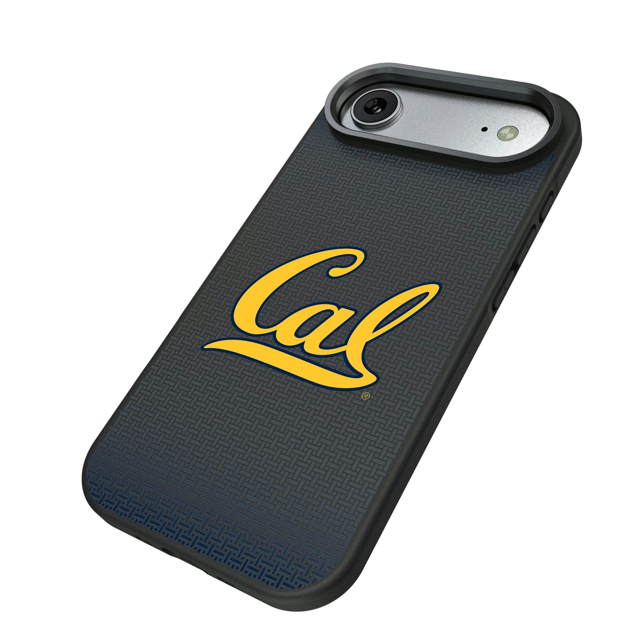 University of California Berkeley Golden Bears Linen iPhone Bump Phone Case for Apple iPhone - Isometric View#Device_iPhone Air