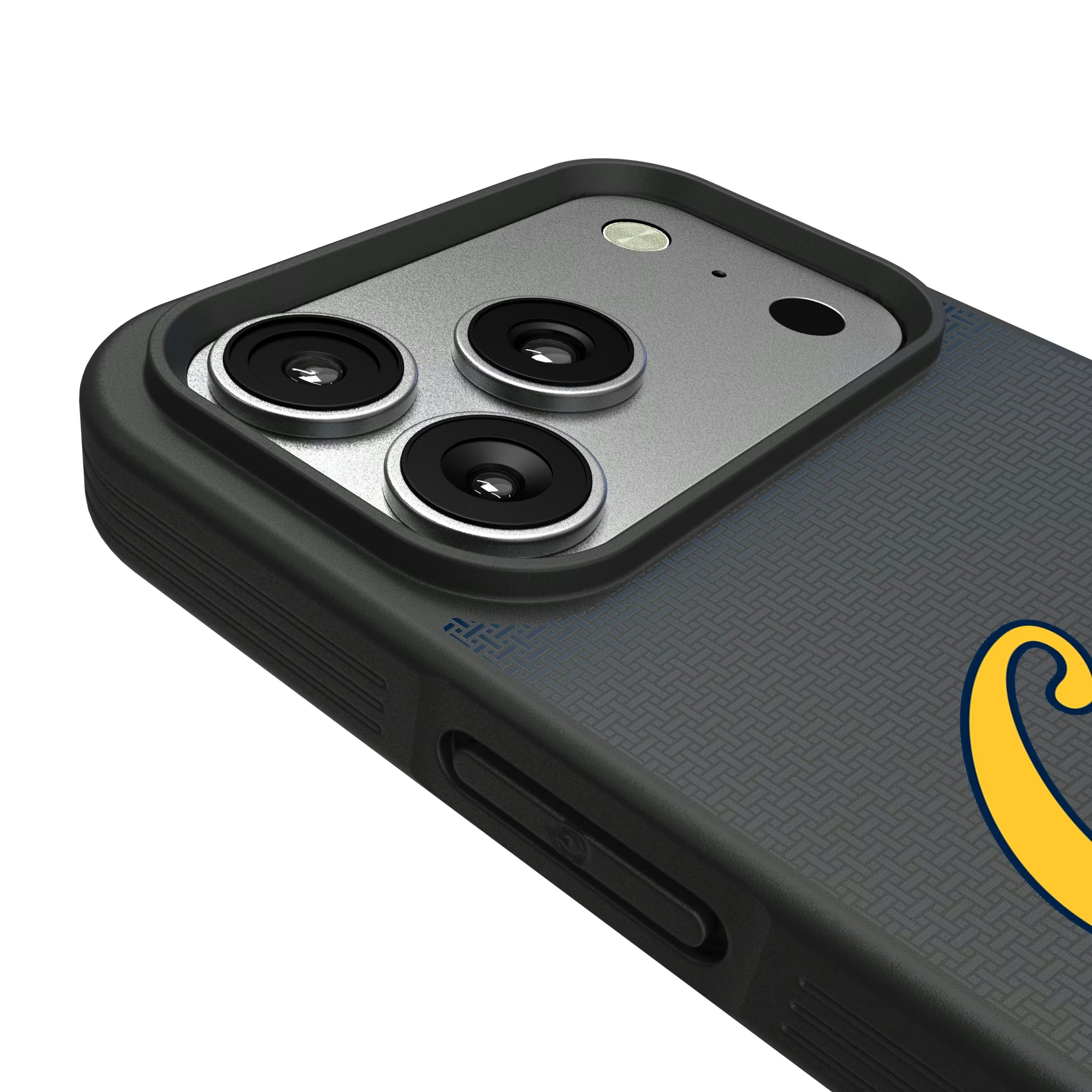 University of California Berkeley Golden Bears Linen iPhone Bump Phone Case for Apple iPhone - Detail#Device_iPhone 17 Pro