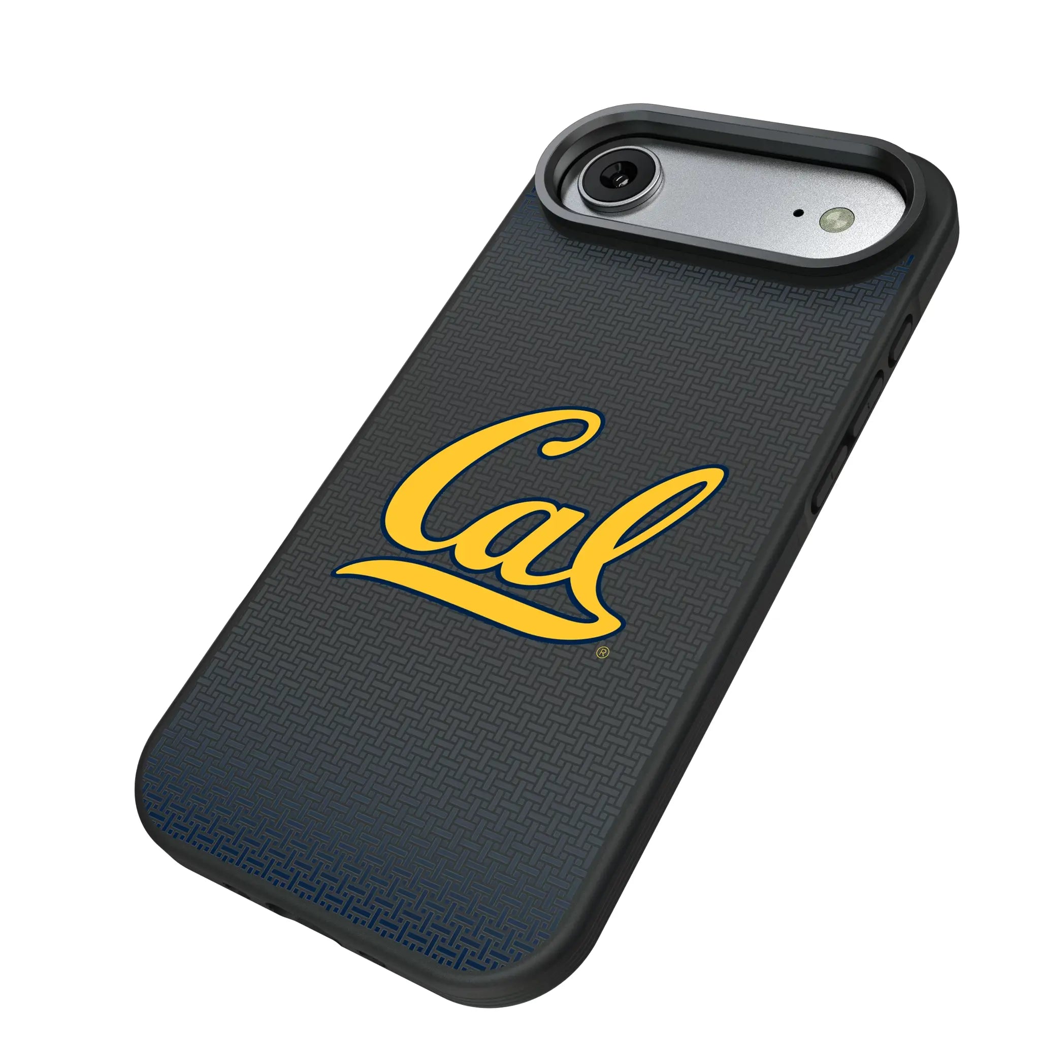 University of California Berkeley Golden Bears Linen iPhone Bump Phone Case for Apple iPhone - Isometric View#Device_iPhone Air