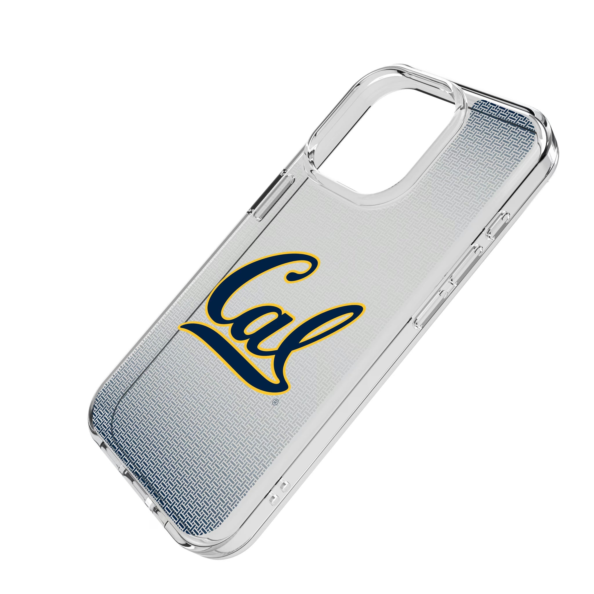 University of California Berkeley Golden Bears Linen iPhone Clear Phone Case for Apple iPhone - Isometric View