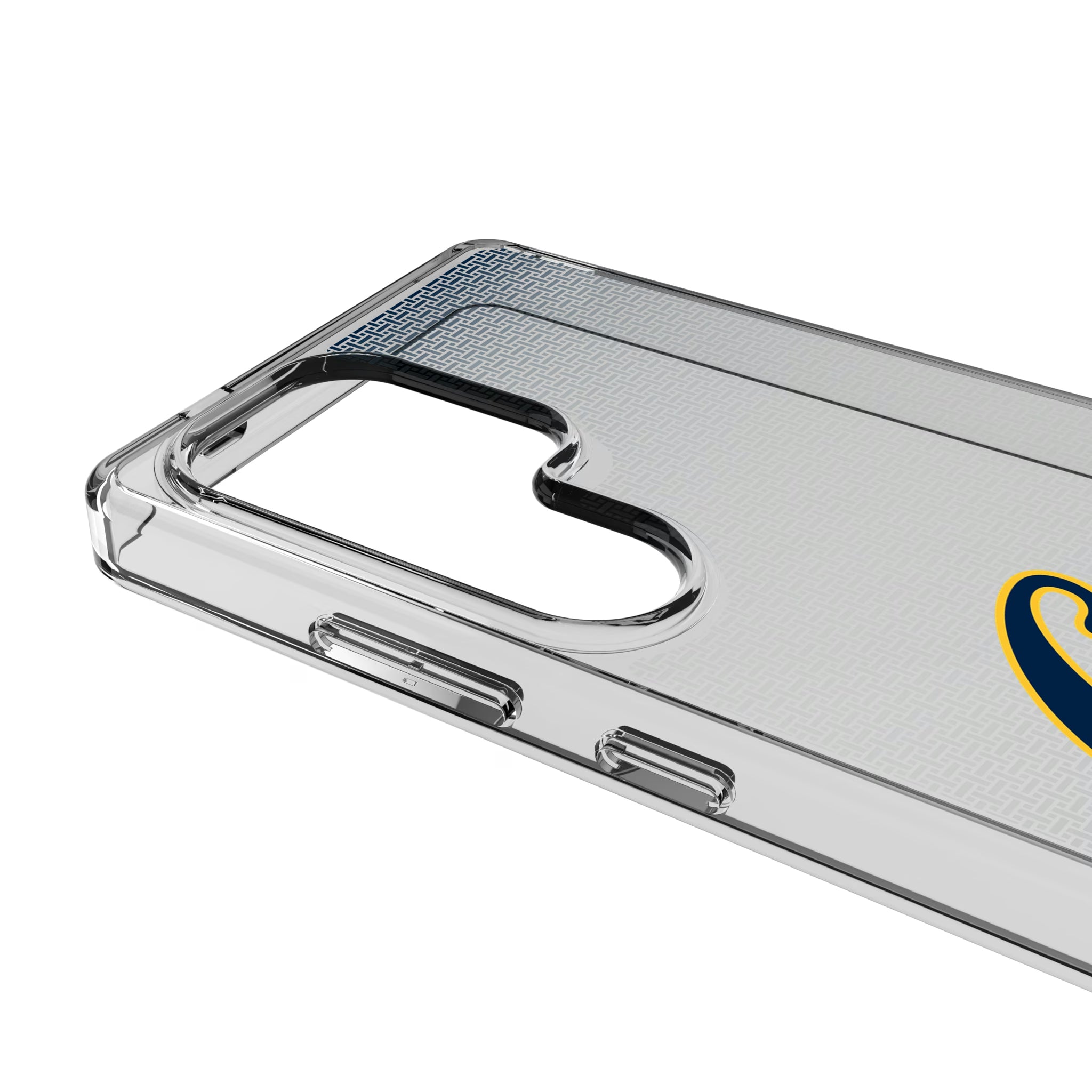 University of California Berkeley Golden Bears Linen Galaxy Clear Phone Case for Samsung Galaxy - Detail