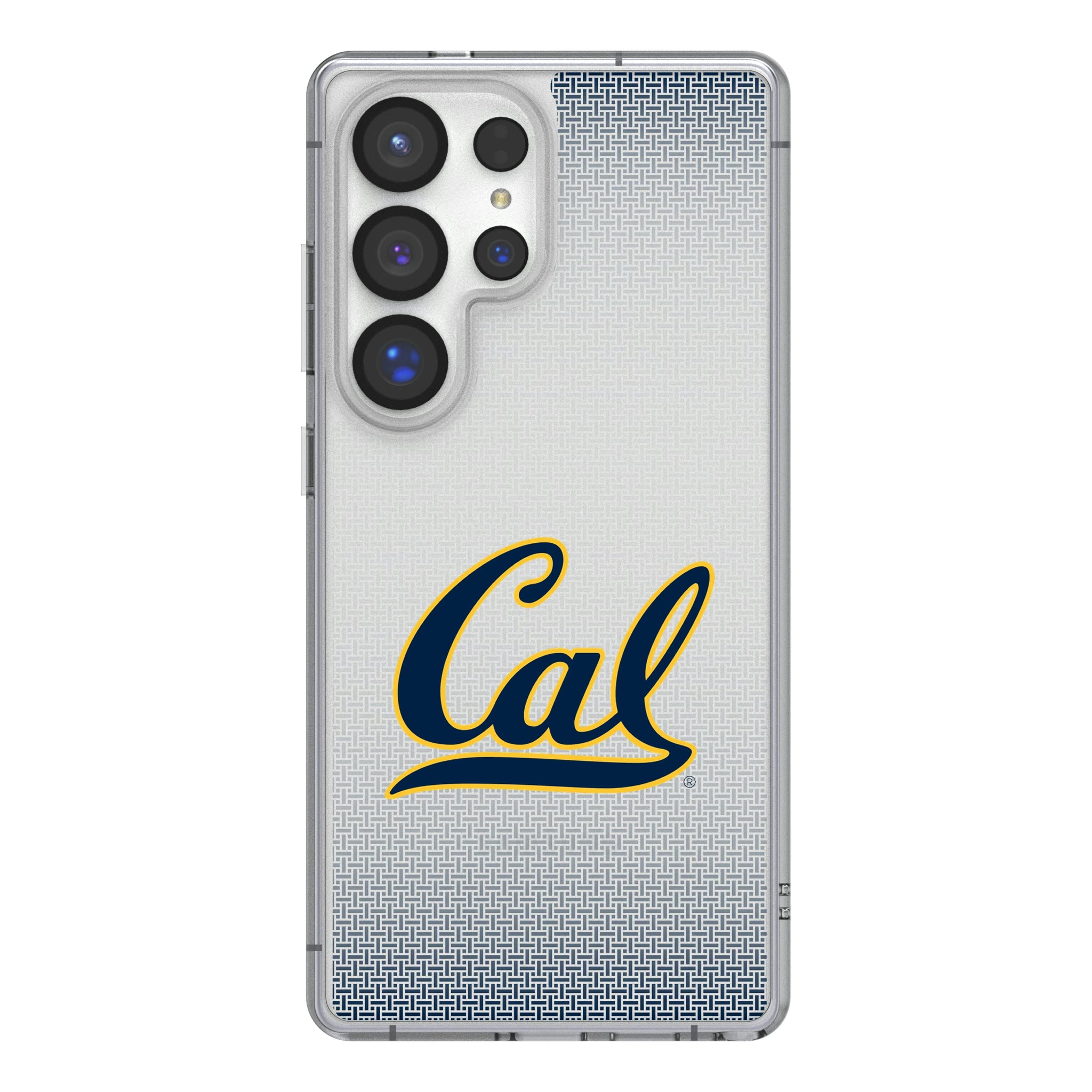 University of California Berkeley Golden Bears Linen Galaxy Clear Phone Case for Samsung Galaxy