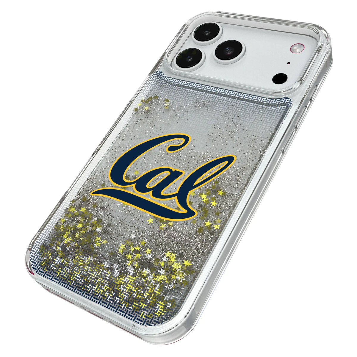 University of California Berkeley Golden Bears Linen iPhone Glitter Phone Case for Apple iPhone - Isometric View#Device_iPhone 18 Pro Max