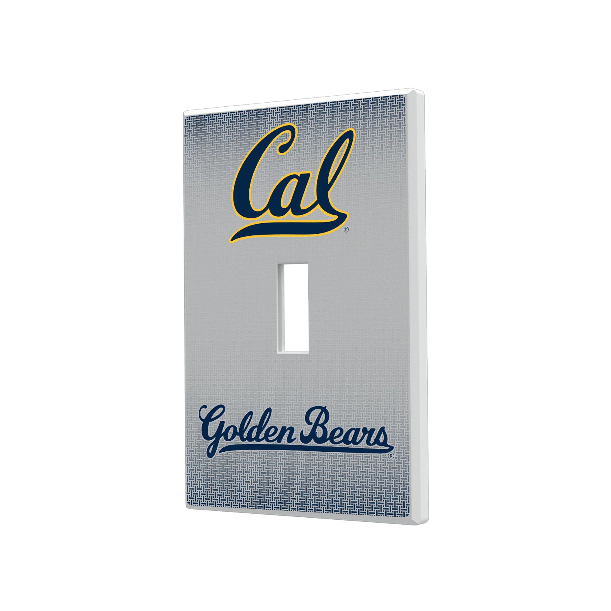 University of California Berkeley Golden Bears Linen Hidden-Screw Light Switch Plate#Style_Single Toggle