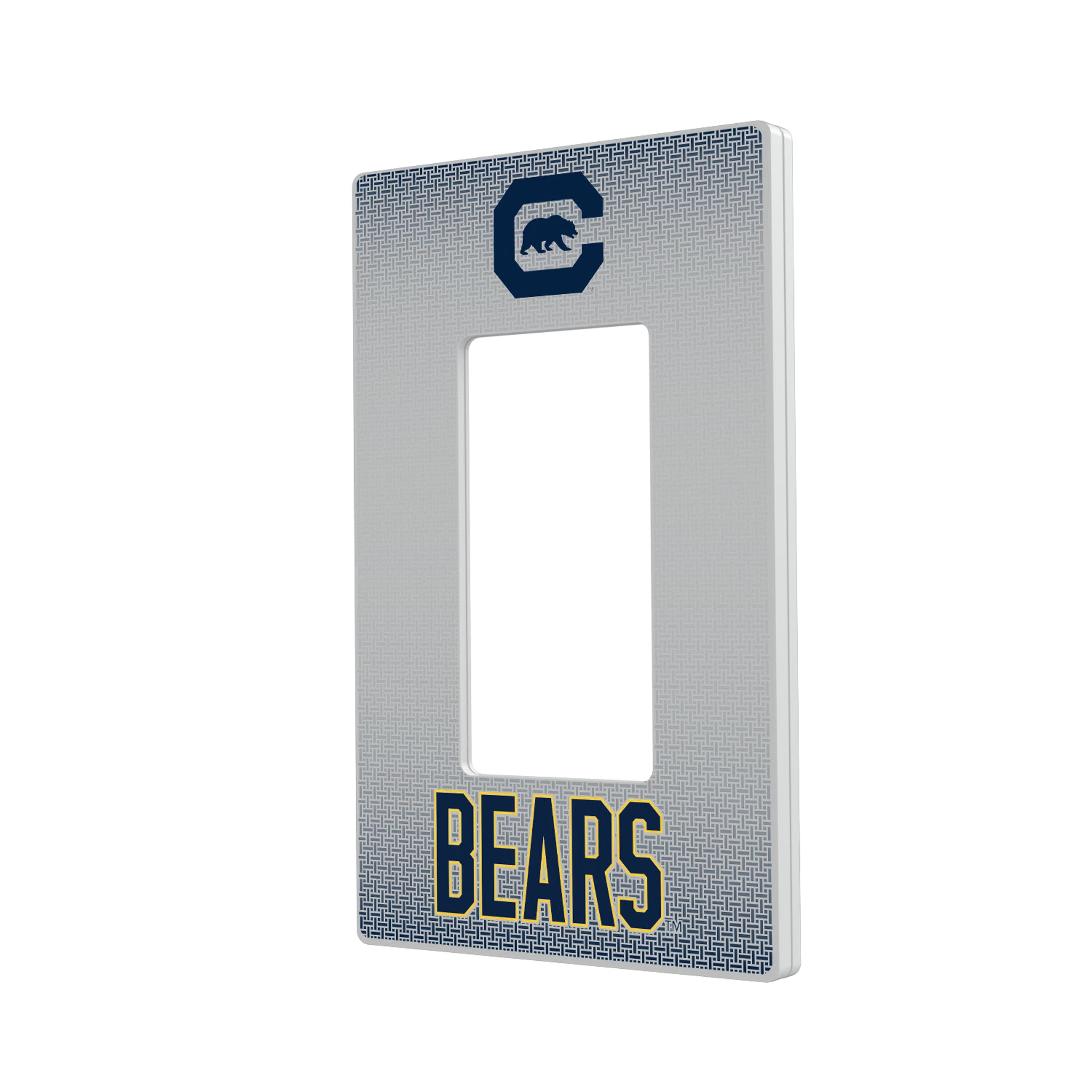 University of California Berkeley Golden Bears Linen Hidden-Screw Light Switch Plate#Style_Single Rocker