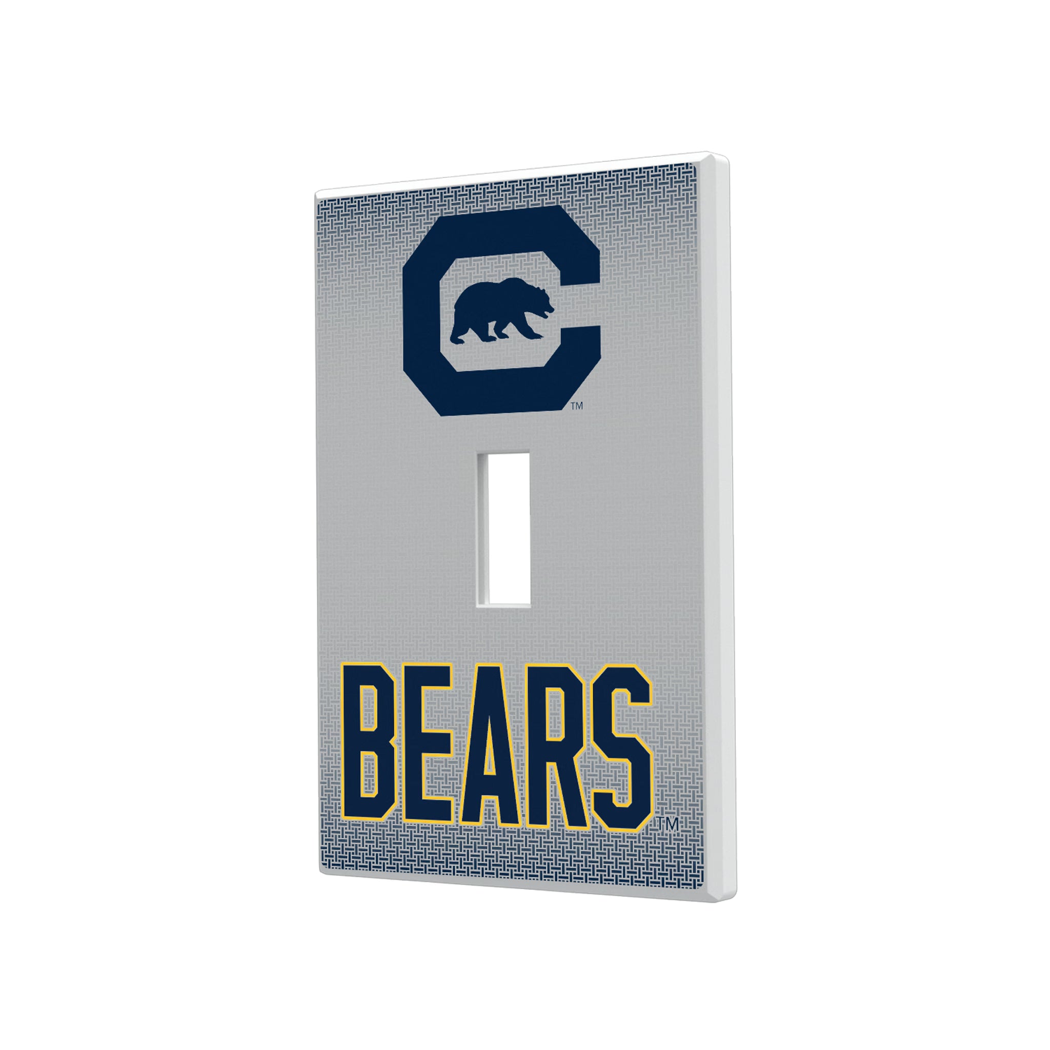 University of California Berkeley Golden Bears Linen Hidden-Screw Light Switch Plate#Style_Single Toggle
