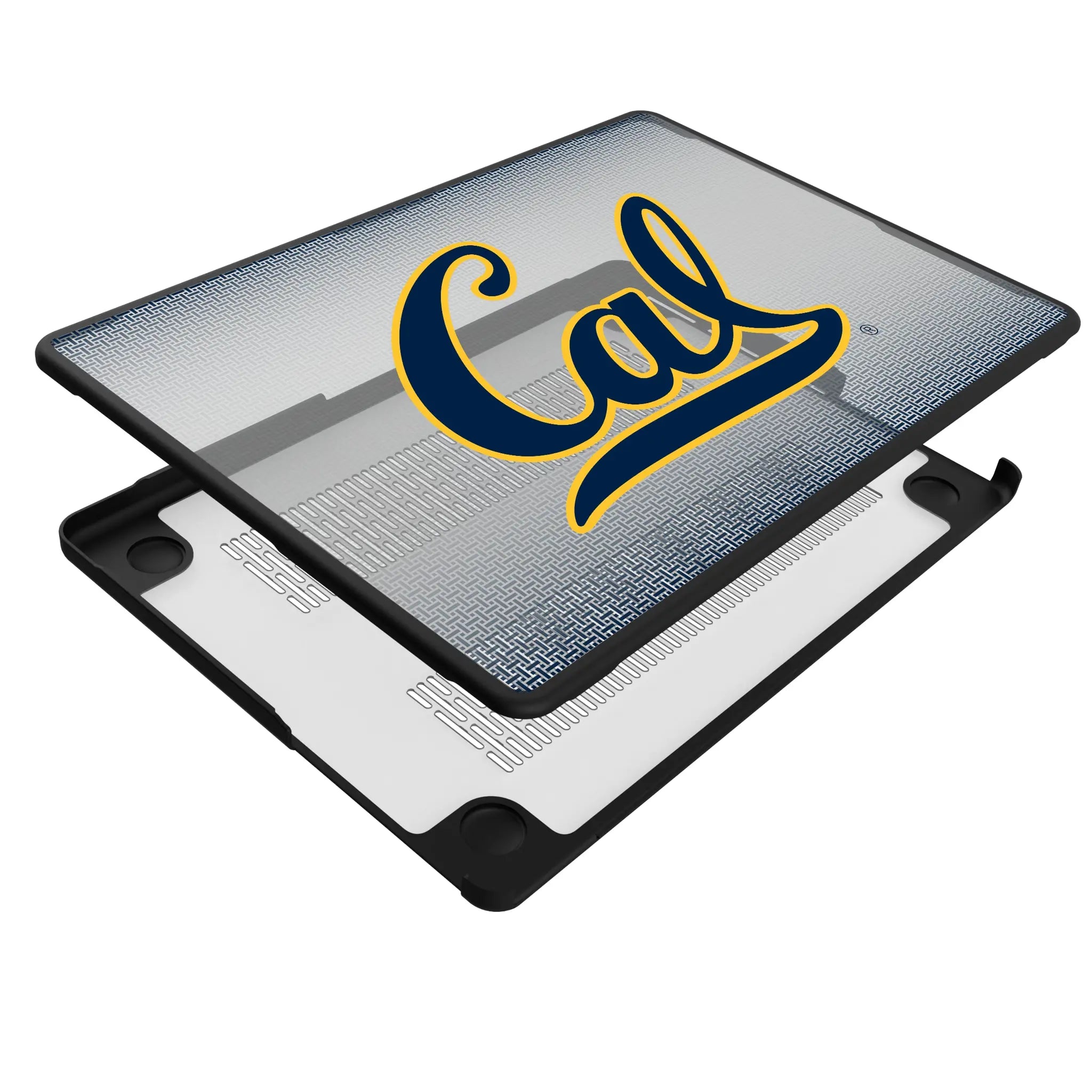 University of California Berkeley Golden Bears Linen MacBook Laptop Case for Apple MacBook - Isometric View