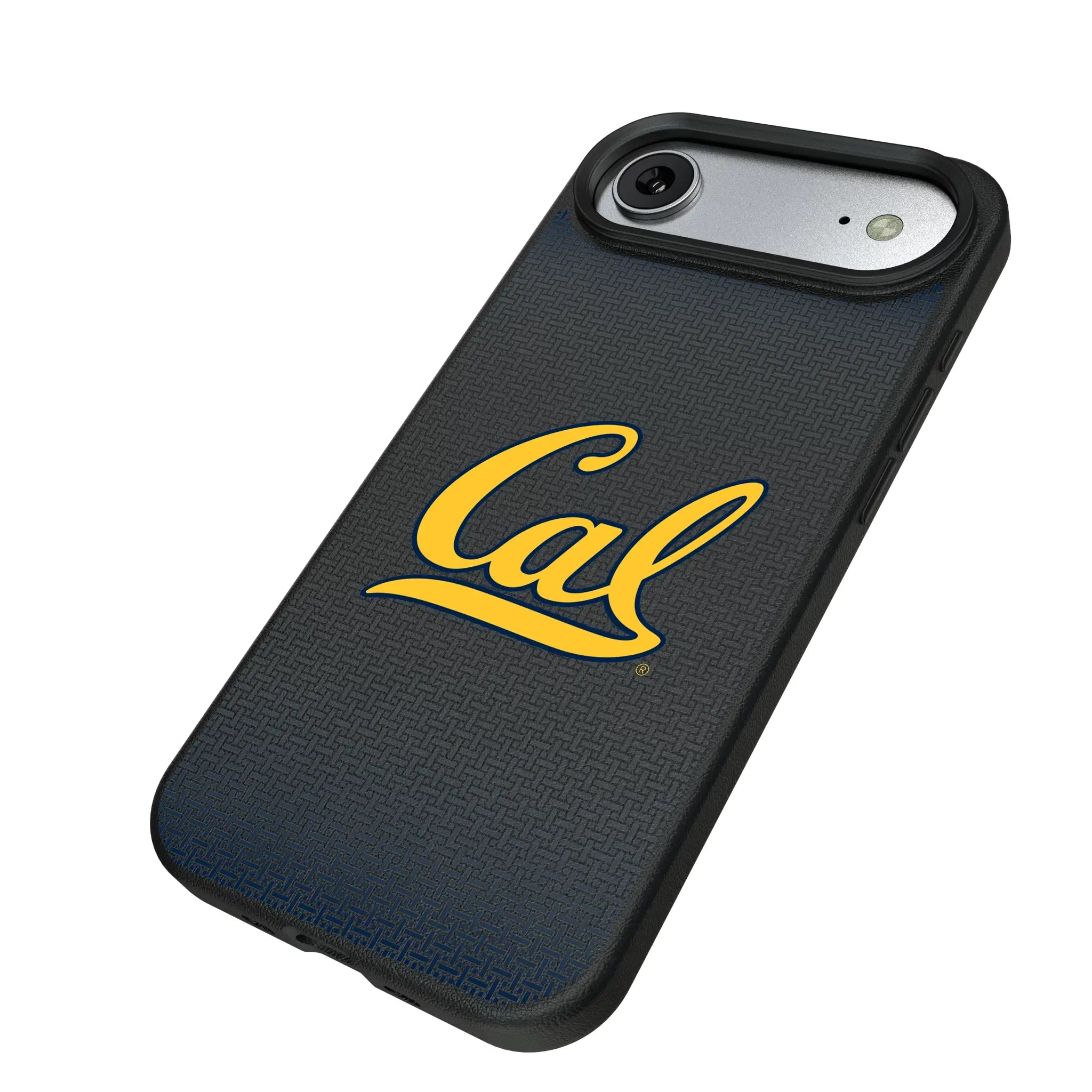 University of California Berkeley Golden Bears Linen iPhone MagSafe Compatible Phone Case for Apple iPhone - Isometric View#Device_iPhone Air