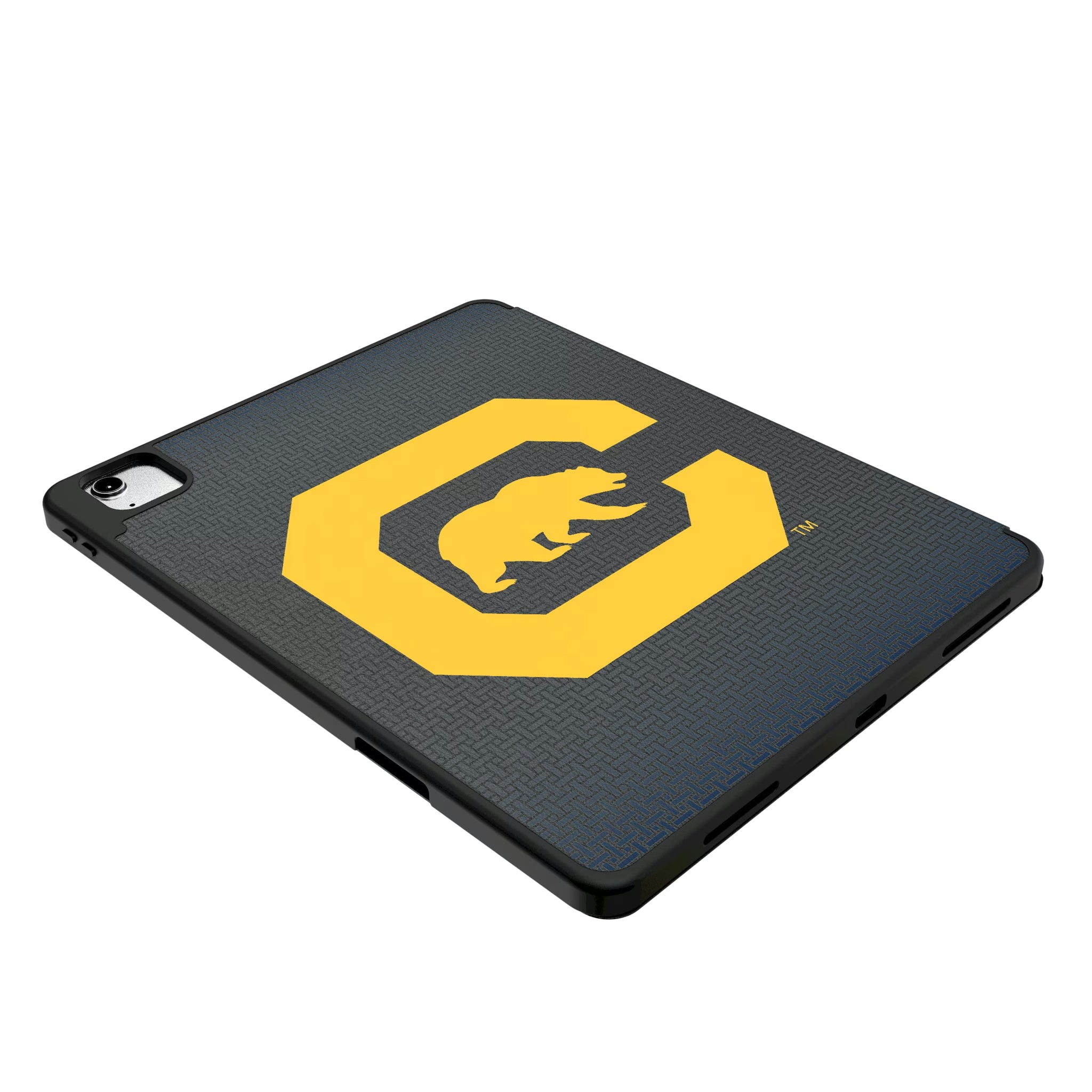 University of California Berkeley Golden Bears Linen iPad Tablet Case for Apple iPad - Isometric View