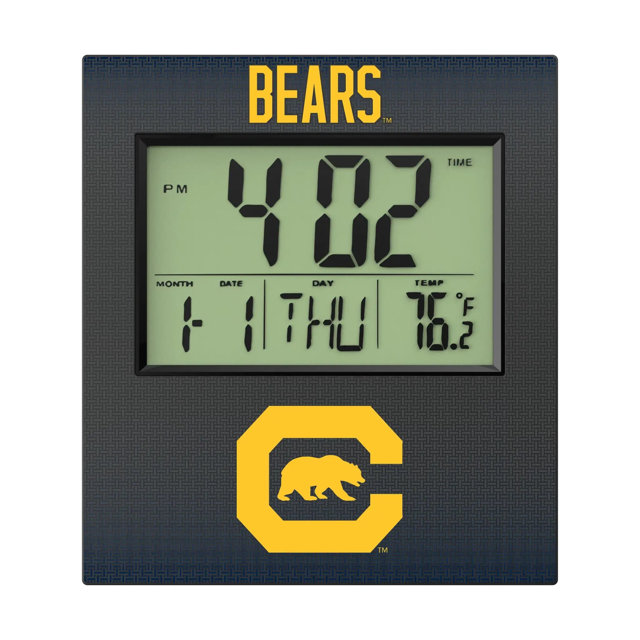 University of California Berkeley Golden Bears Linen Wall Clock