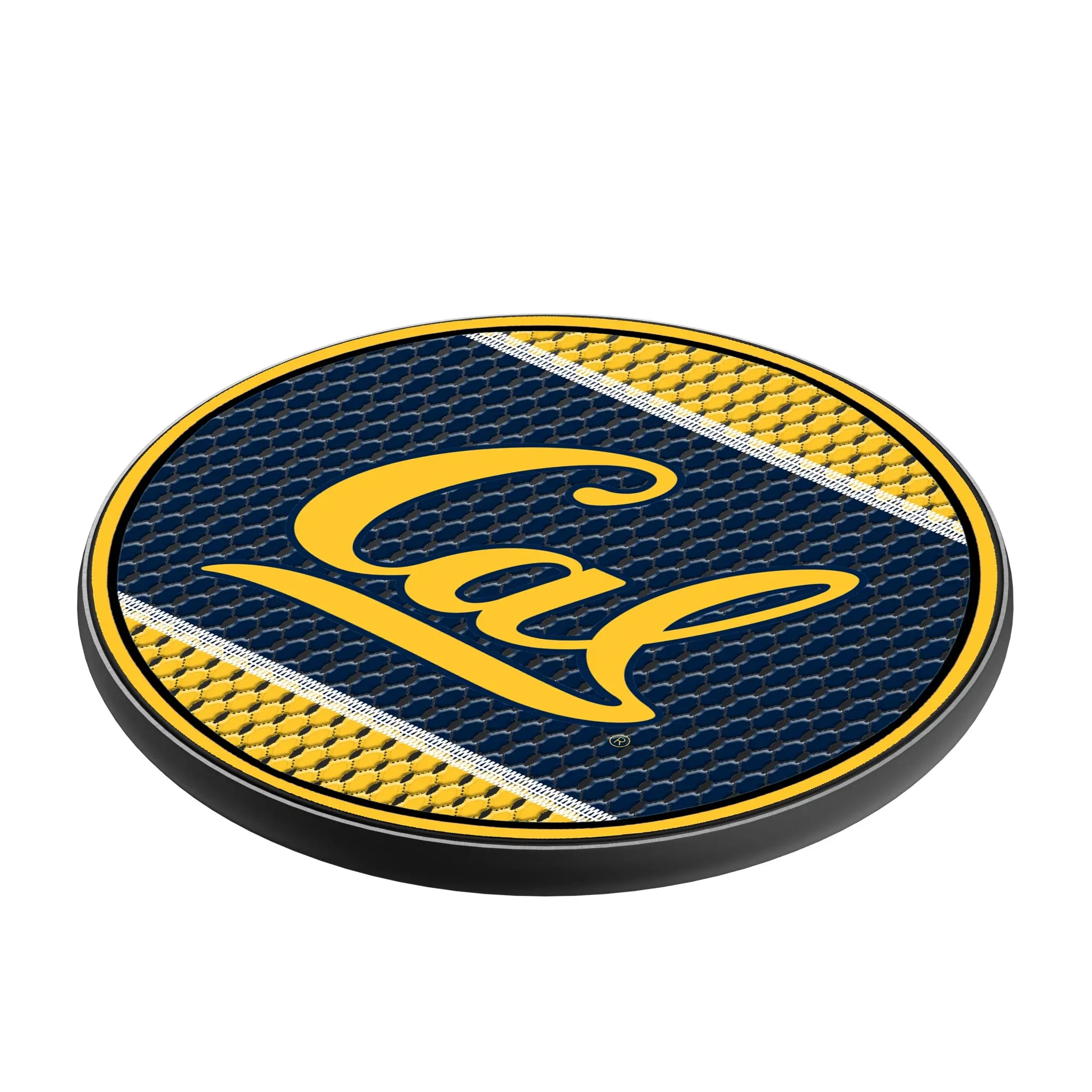 University of California Berkeley Golden Bears Mesh 15-Watt Wireless Charger - Isometric View