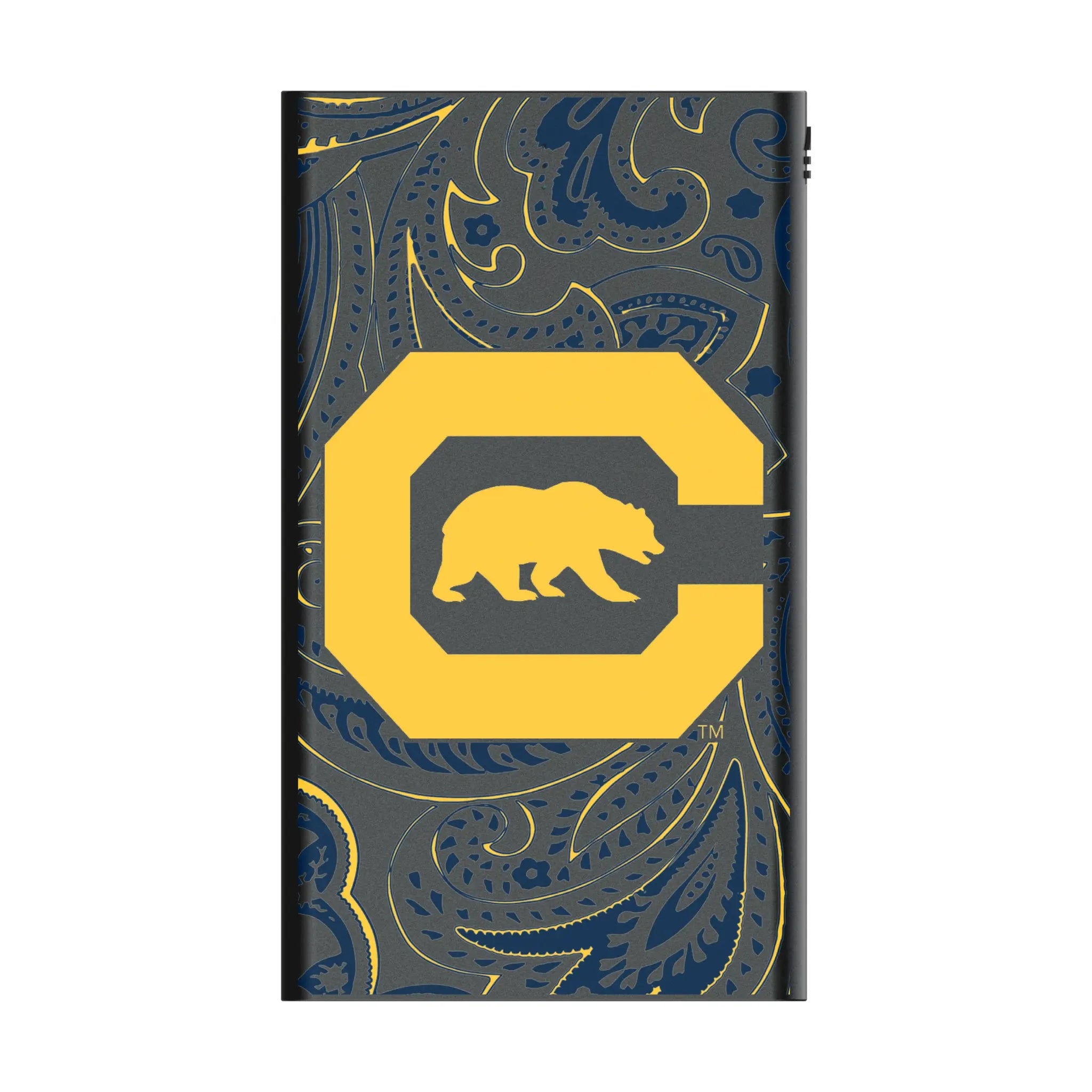 University of California Berkeley Golden Bears Paisley 5000mAh Flat Power Bank
