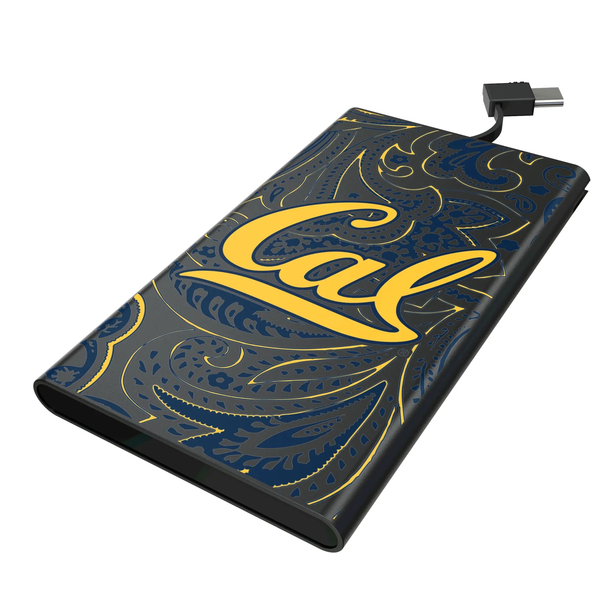 University of California Berkeley Golden Bears Paisley 5000mAh Flat Power Bank