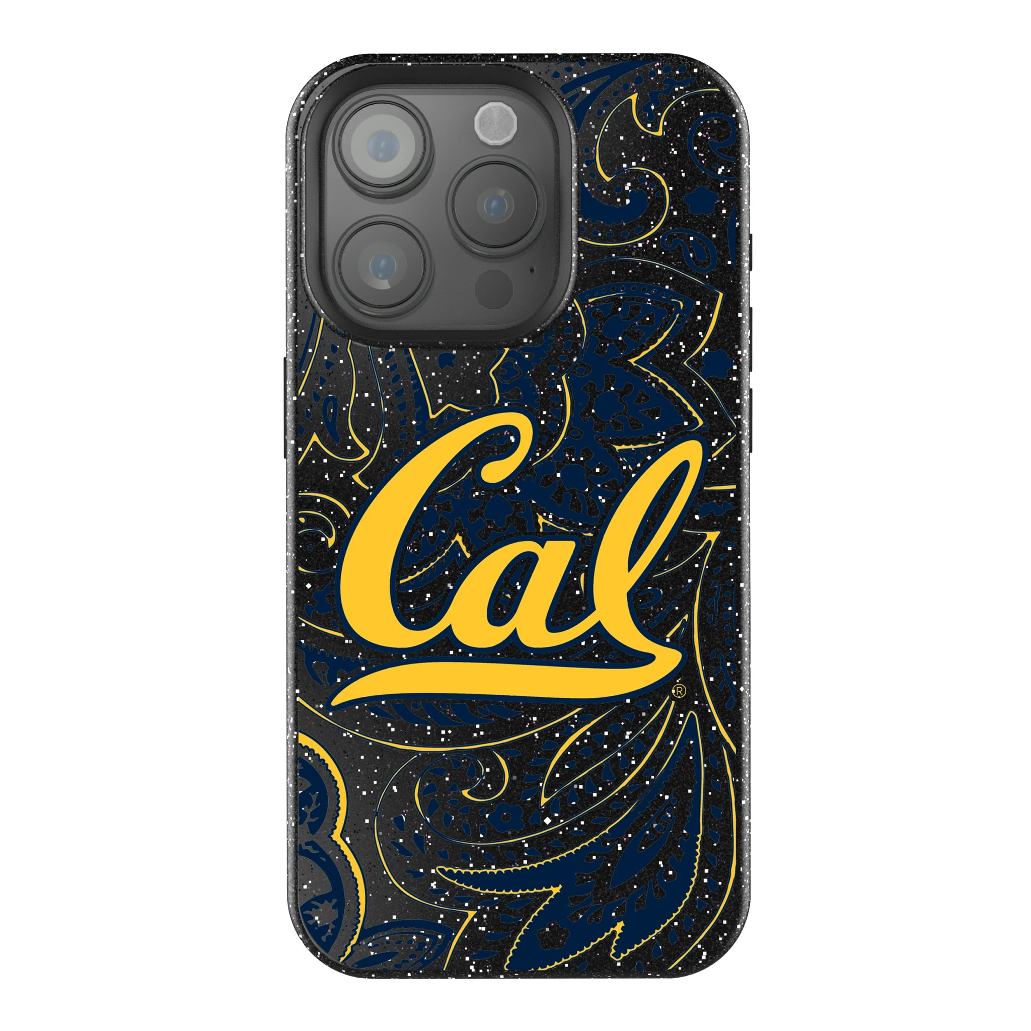 University of California Berkeley Golden Bears Paisley iPhone Bling Phone Case for Apple iPhone