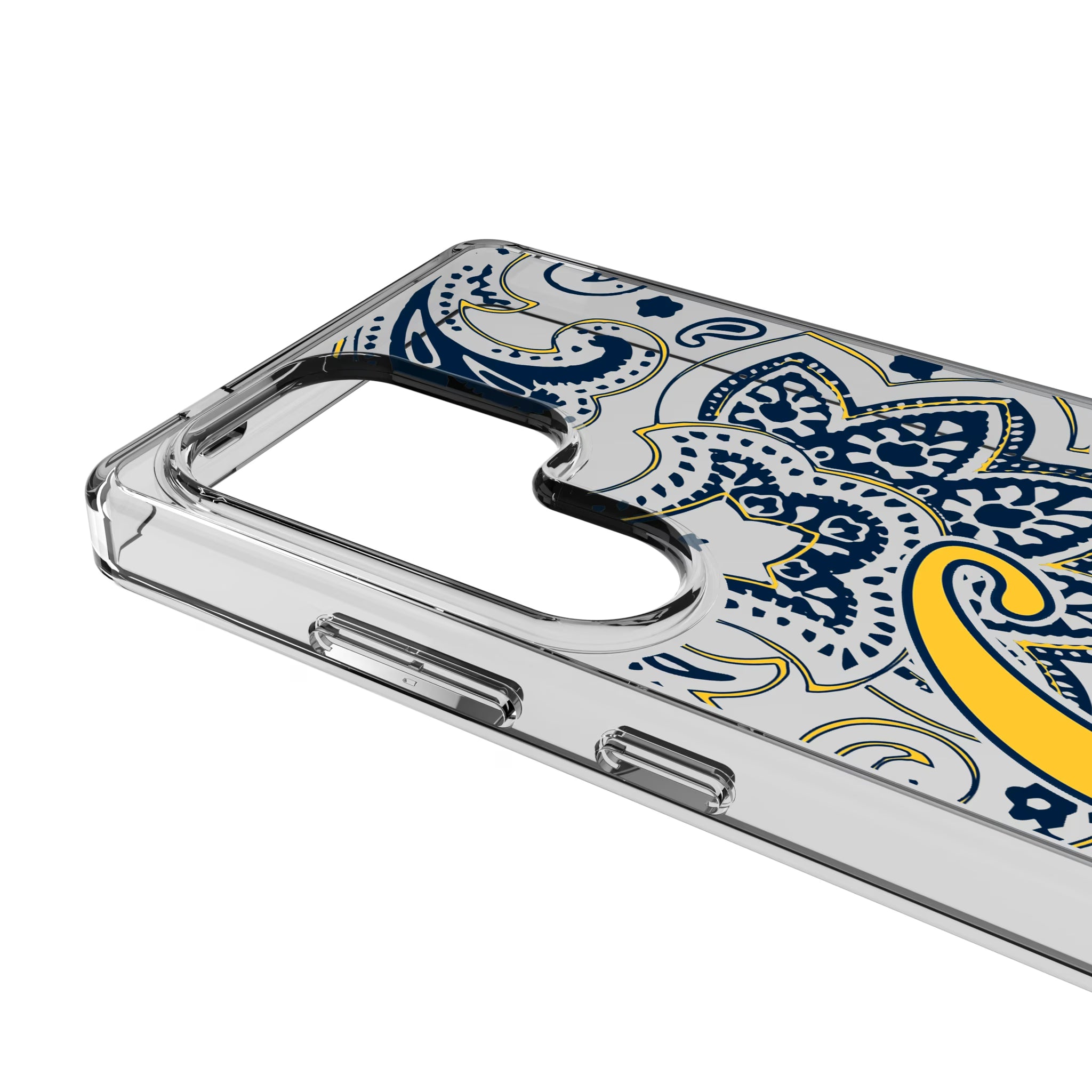 University of California Berkeley Golden Bears Paisley Galaxy Clear Phone Case for Samsung Galaxy - Detail
