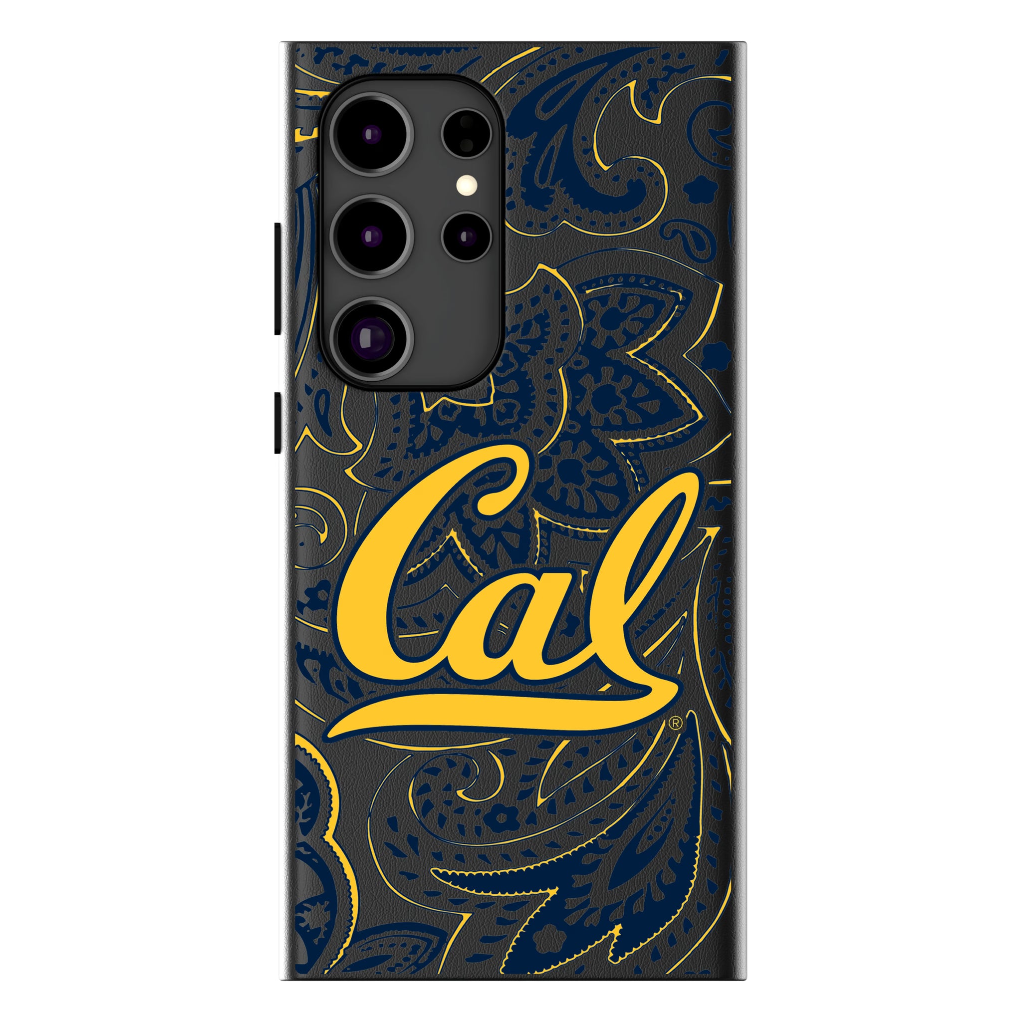 University of California Berkeley Golden Bears Paisley Galaxy MagSafe Compatible Phone Case for Samsung Galaxy