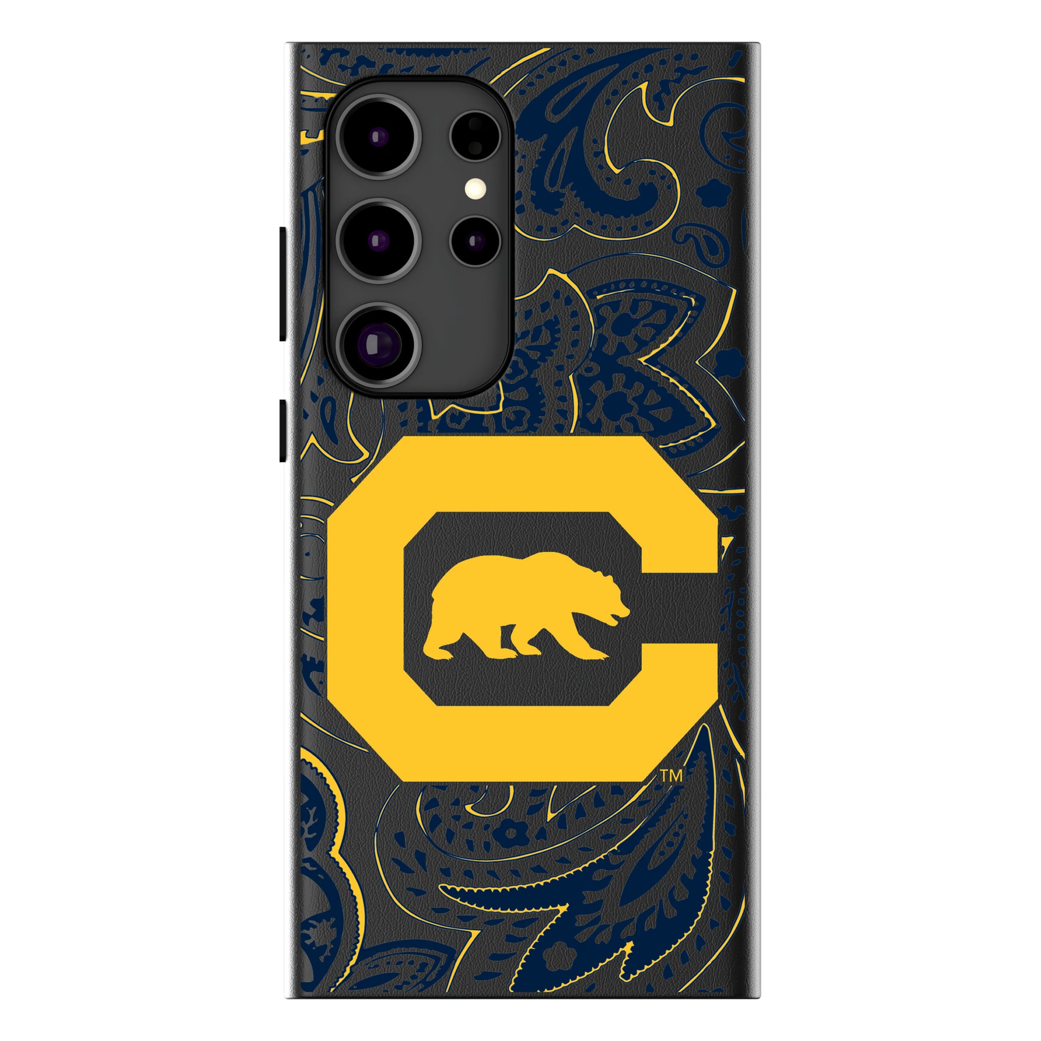 University of California Berkeley Golden Bears Paisley Galaxy MagSafe Compatible Phone Case for Samsung Galaxy