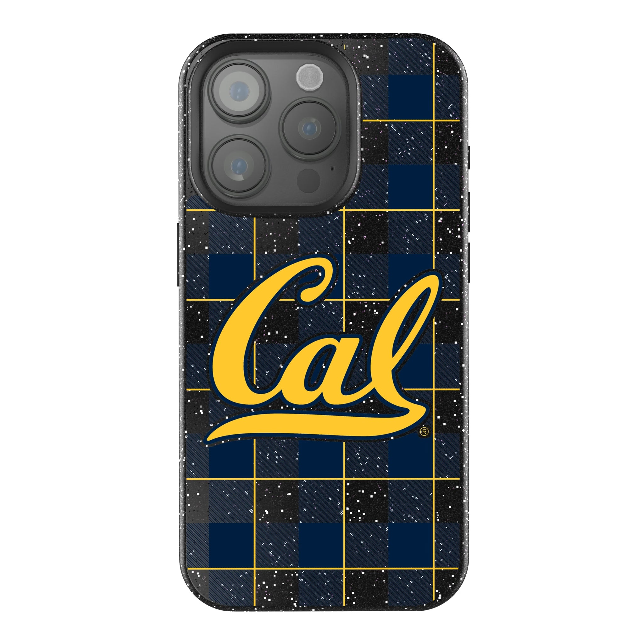 University of California Berkeley Golden Bears Plaid iPhone Bling Phone Case for Apple iPhone