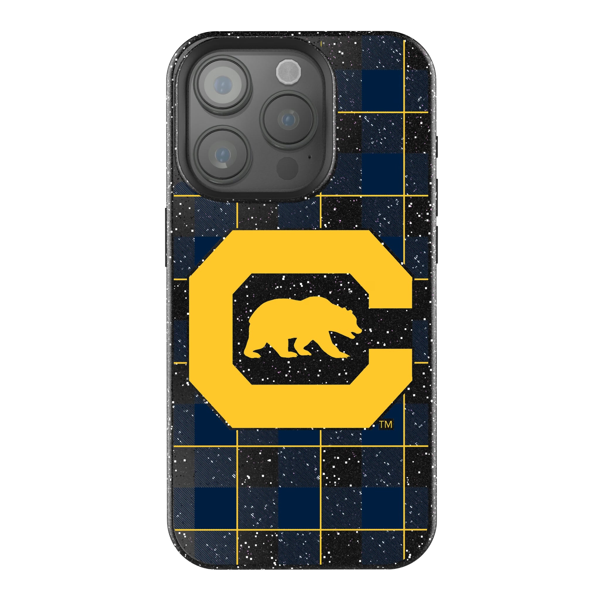 University of California Berkeley Golden Bears Plaid iPhone Bling Phone Case for Apple iPhone