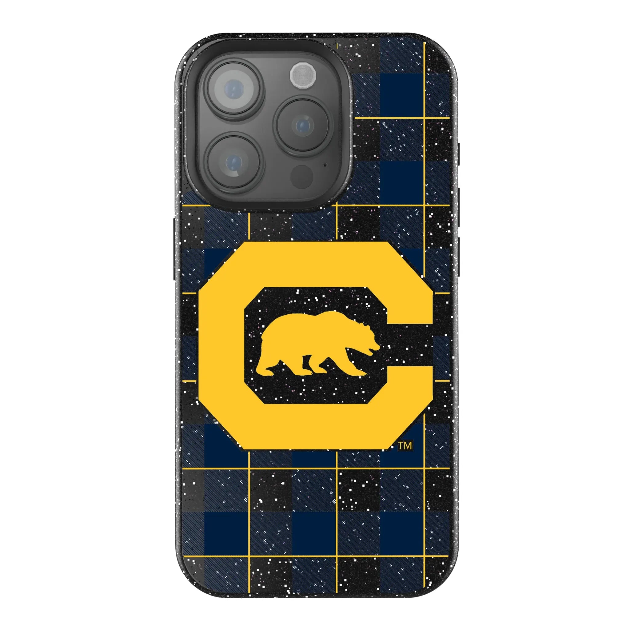 University of California Berkeley Golden Bears Plaid iPhone Bling Phone Case for Apple iPhone