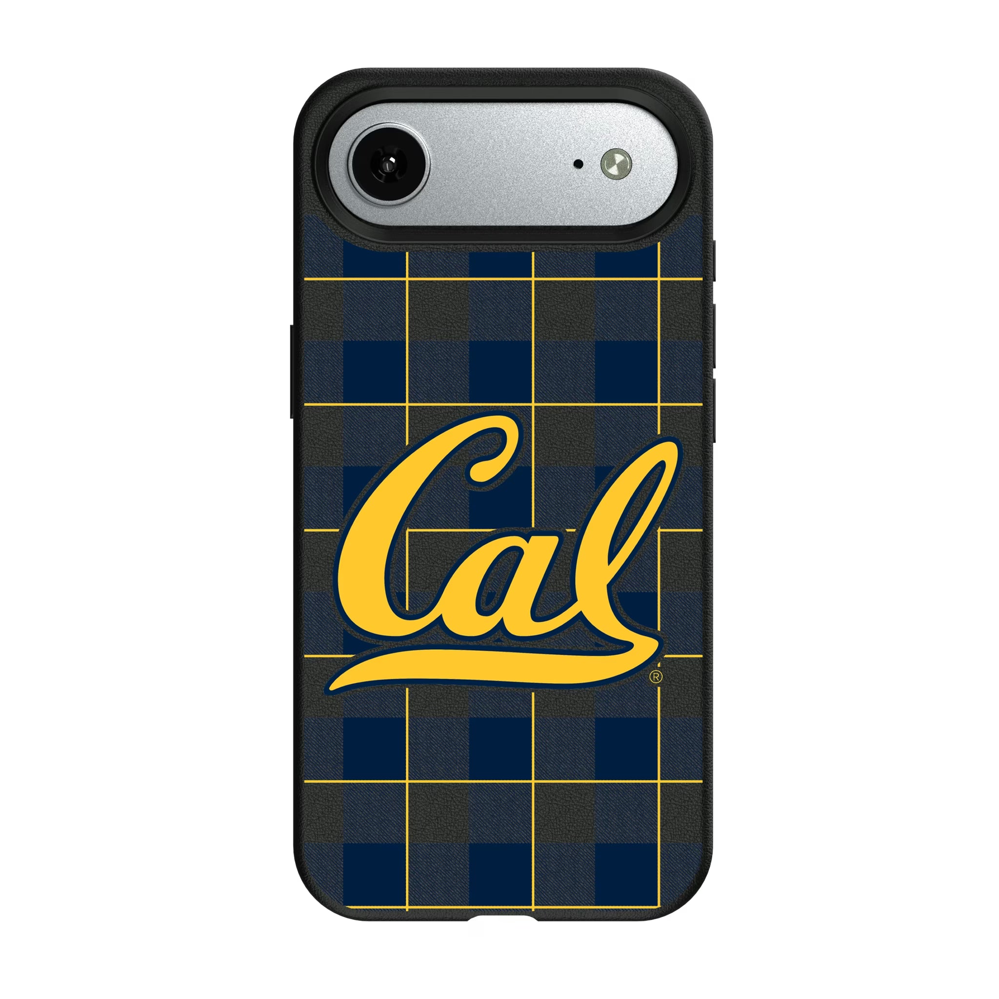 University of California Berkeley Golden Bears Plaid iPhone MagSafe Compatible Phone Case for Apple iPhone#Device_iPhone Air