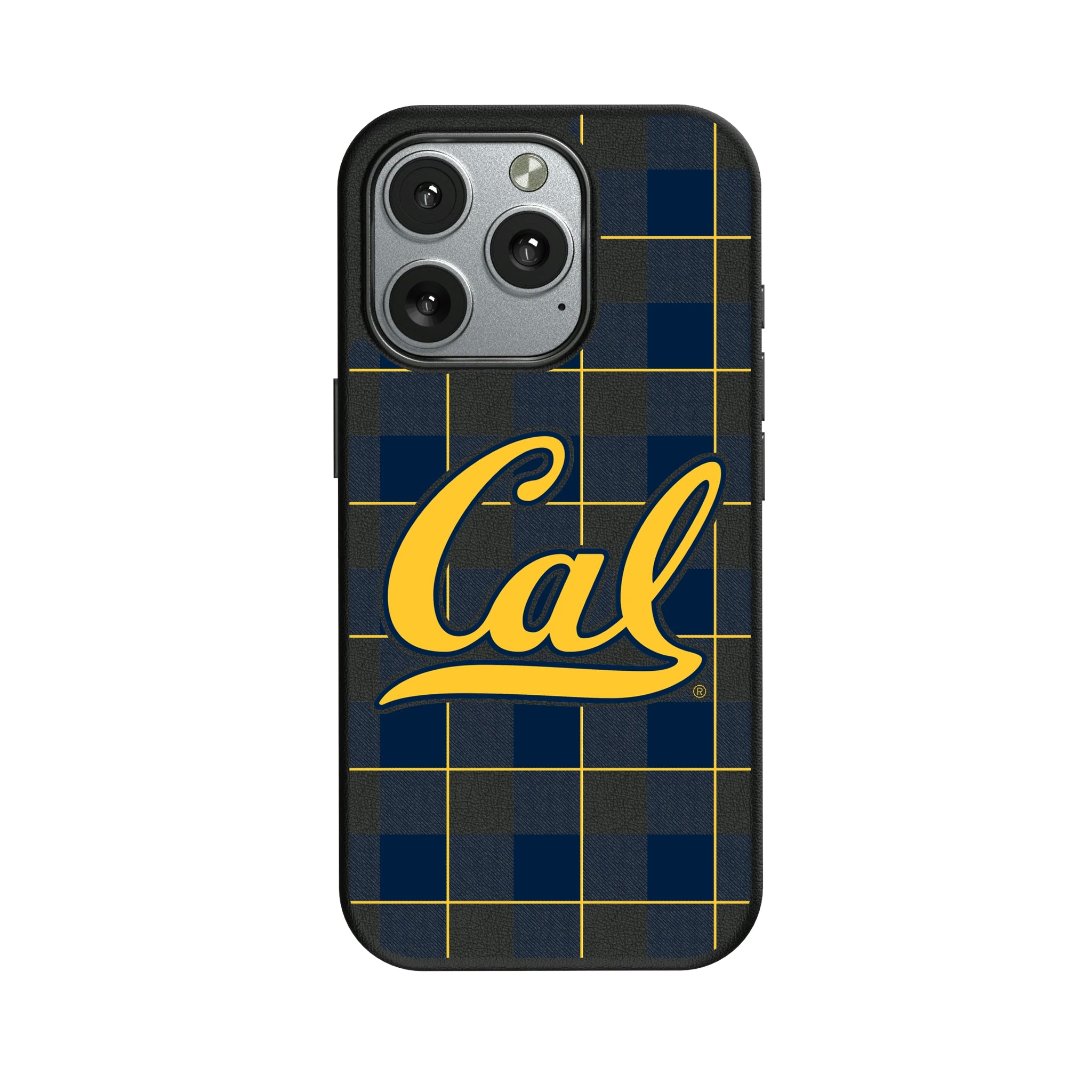 University of California Berkeley Golden Bears Plaid iPhone MagSafe Compatible Phone Case for Apple iPhone