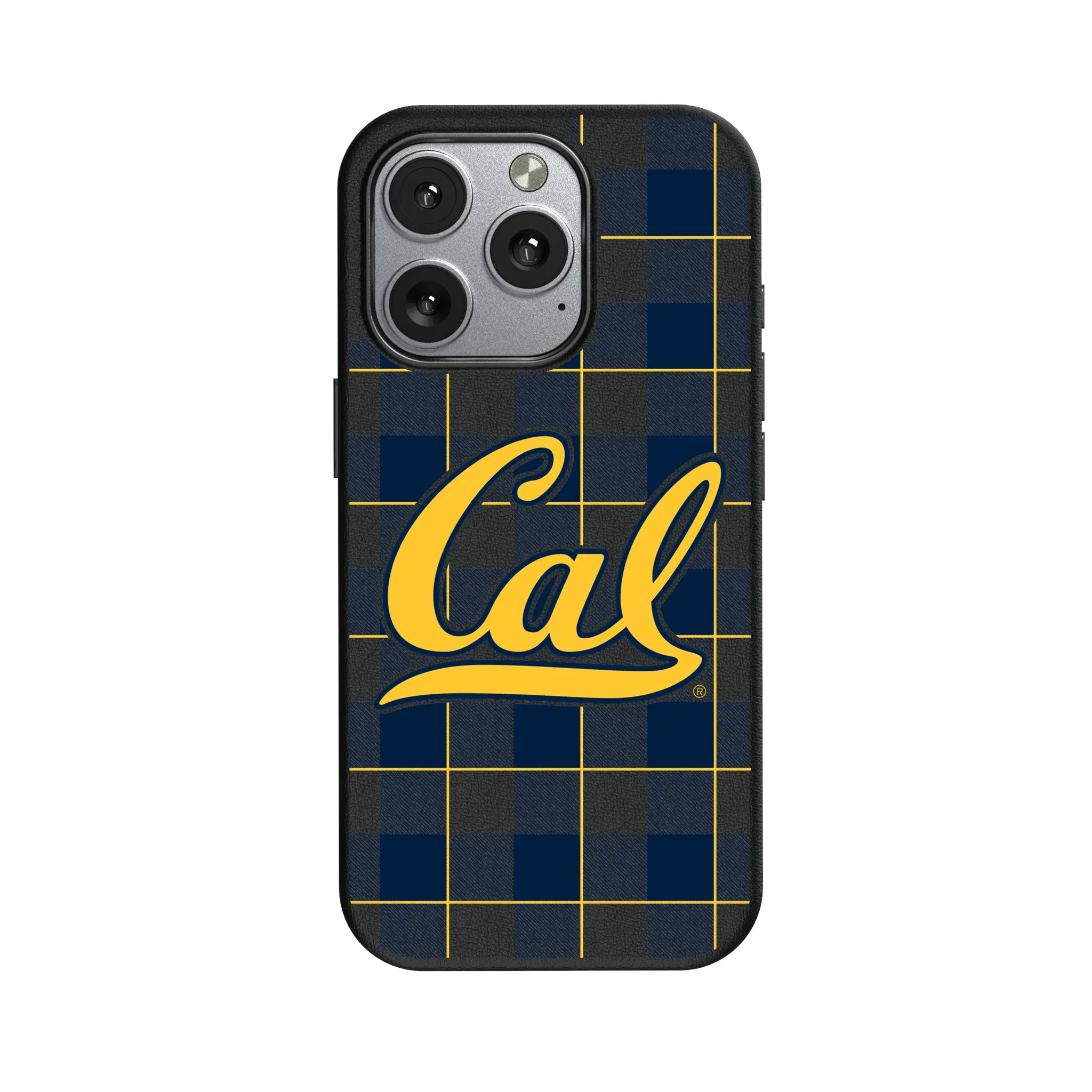 University of California Berkeley Golden Bears Plaid iPhone MagSafe Compatible Phone Case for Apple iPhone