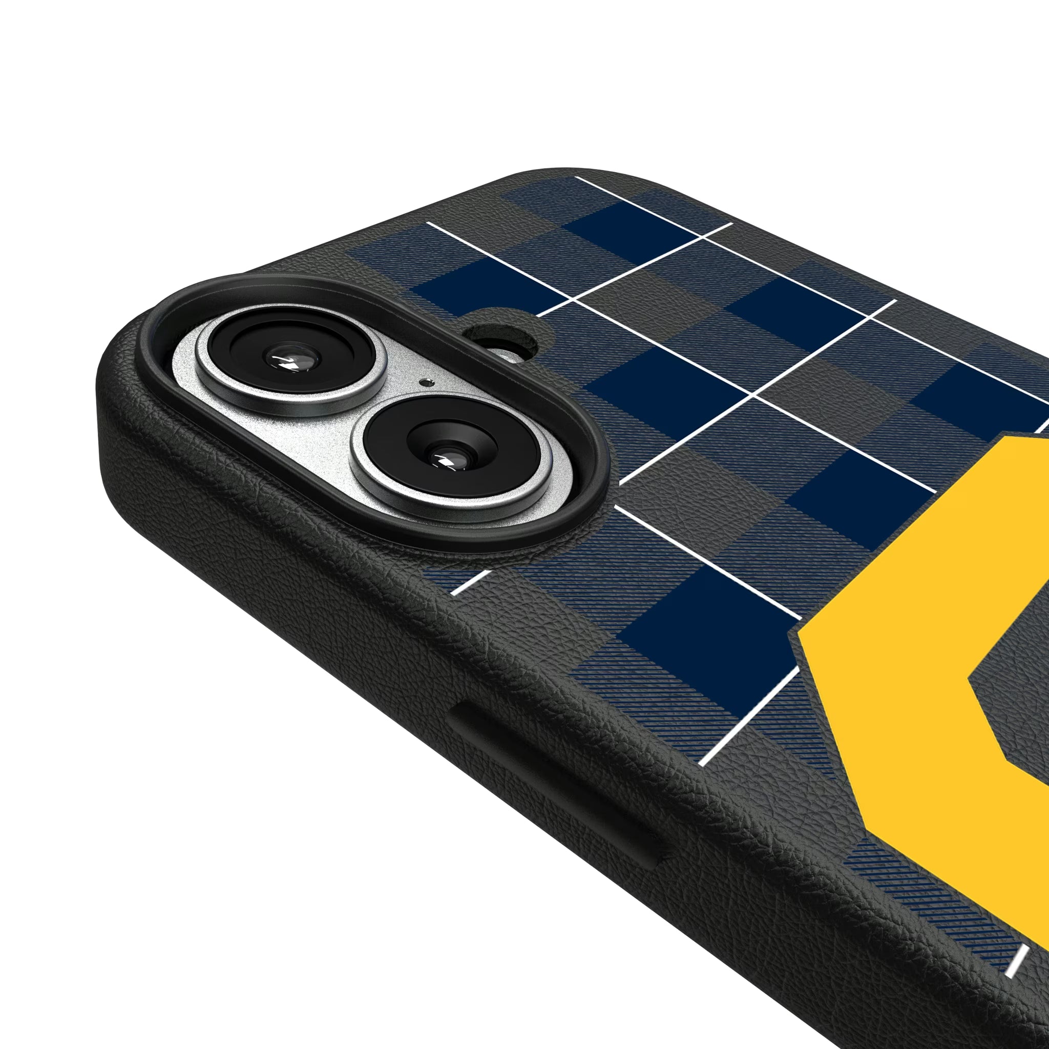 University of California Berkeley Golden Bears Plaid iPhone MagSafe Compatible Phone Case for Apple iPhone - Detail#Device_iPhone 17