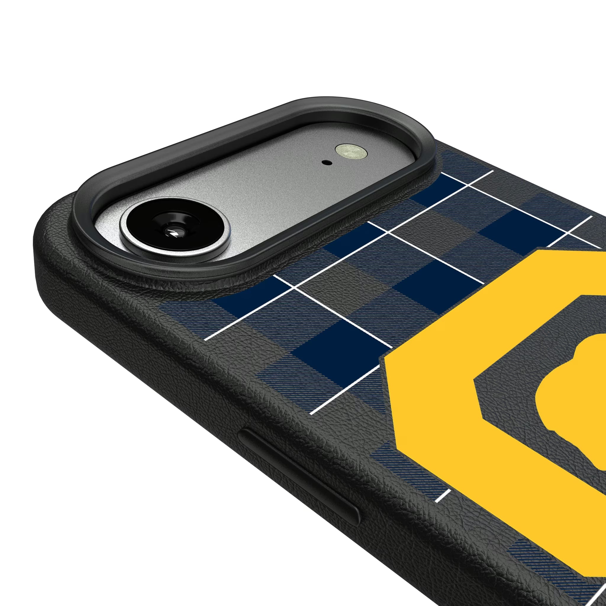 University of California Berkeley Golden Bears Plaid iPhone MagSafe Compatible Phone Case for Apple iPhone - Detail#Device_iPhone Air