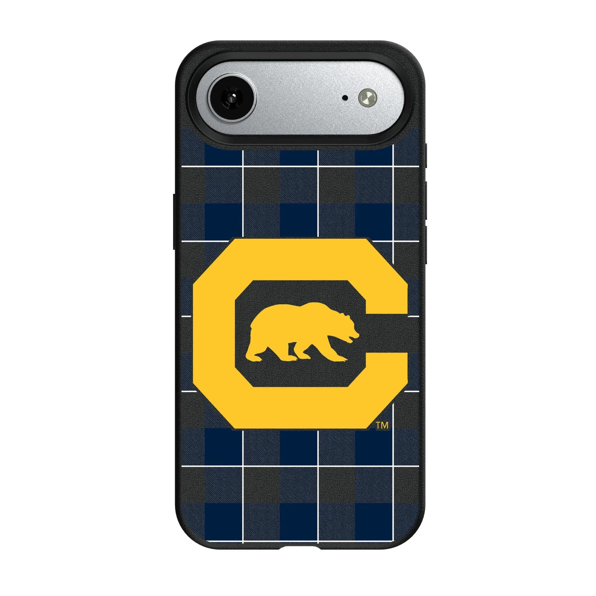 University of California Berkeley Golden Bears Plaid iPhone MagSafe Compatible Phone Case for Apple iPhone#Device_iPhone Air