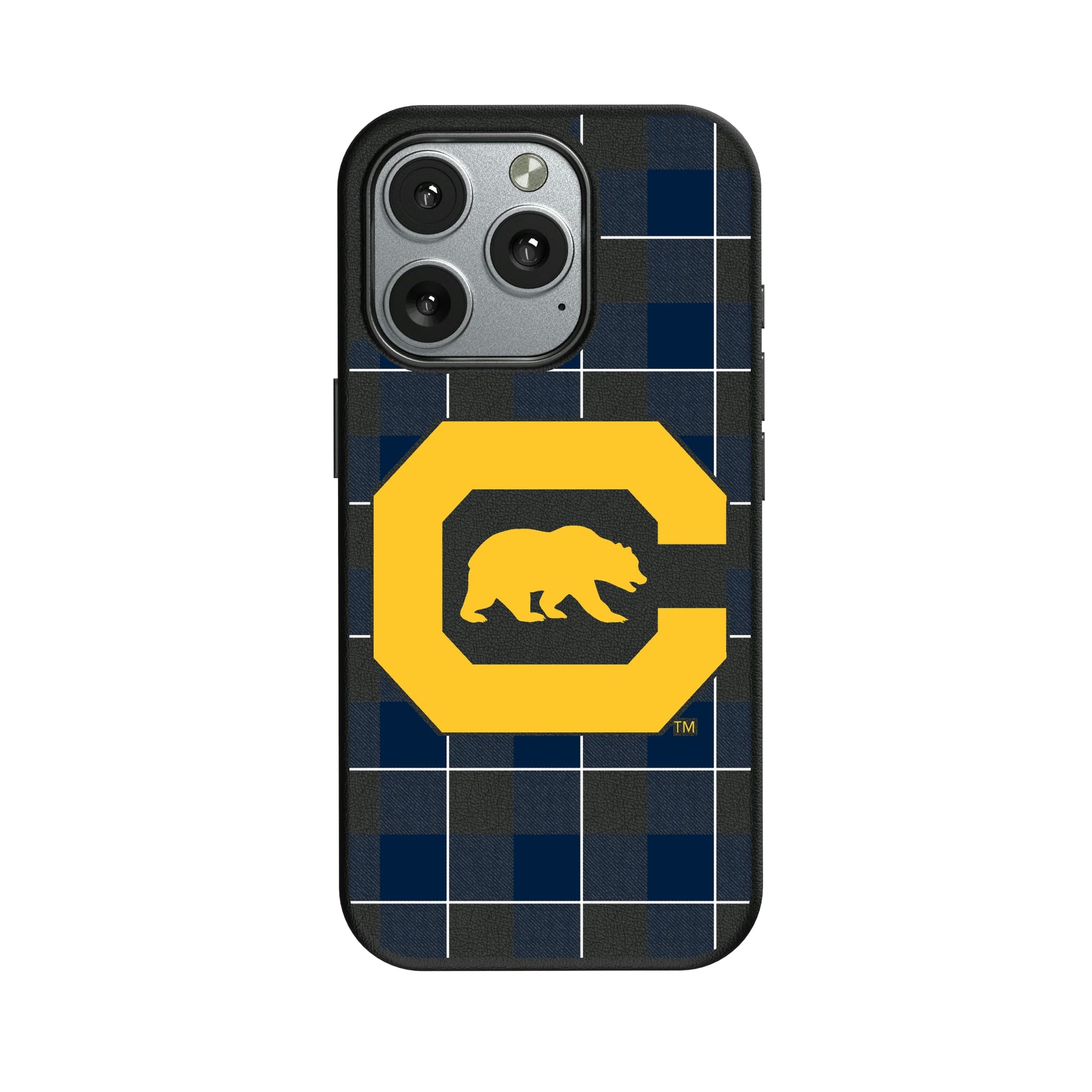University of California Berkeley Golden Bears Plaid iPhone MagSafe Compatible Phone Case for Apple iPhone