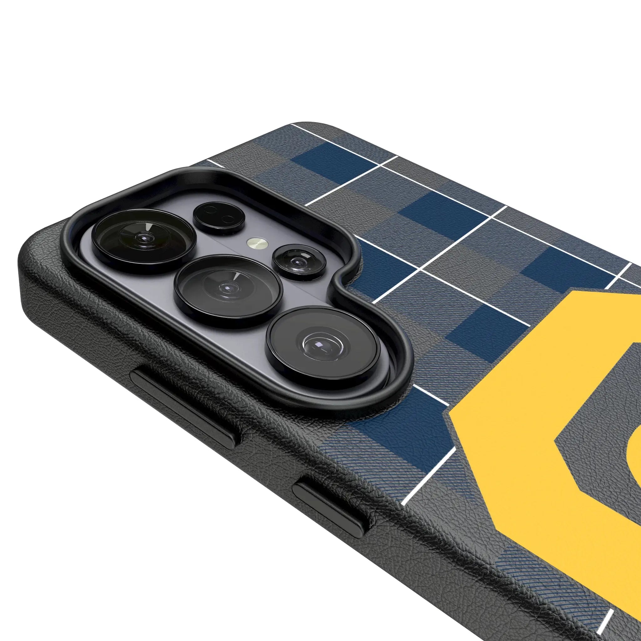 University of California Berkeley Golden Bears Plaid Galaxy MagSafe Compatible Phone Case for Samsung Galaxy - Detail#Device_Galaxy S26 Ultra