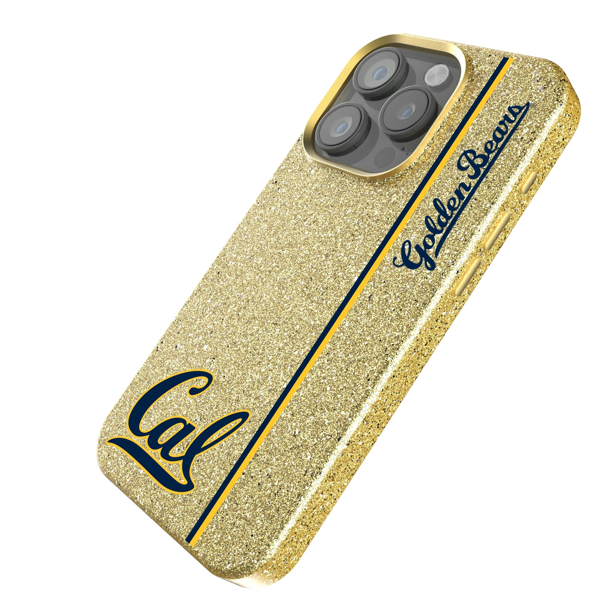 University of California Berkeley Golden Bears Sidebar iPhone Bling Phone Case for Apple iPhone - Isometric View
