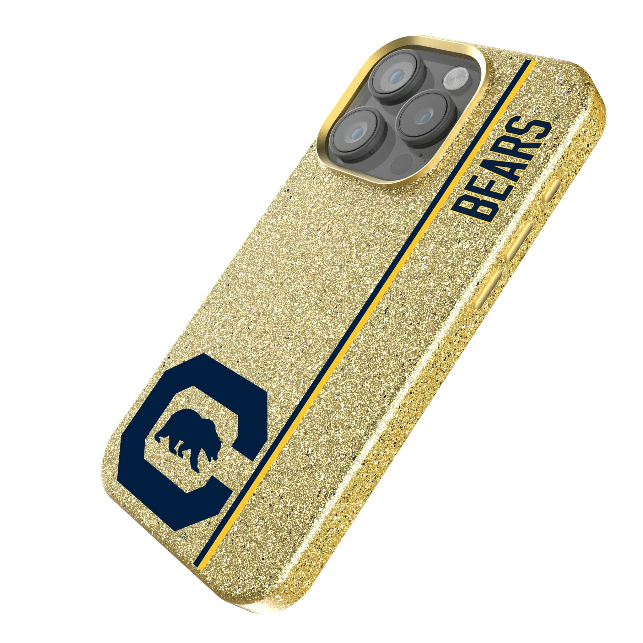 University of California Berkeley Golden Bears Sidebar iPhone Bling Phone Case for Apple iPhone - Isometric View