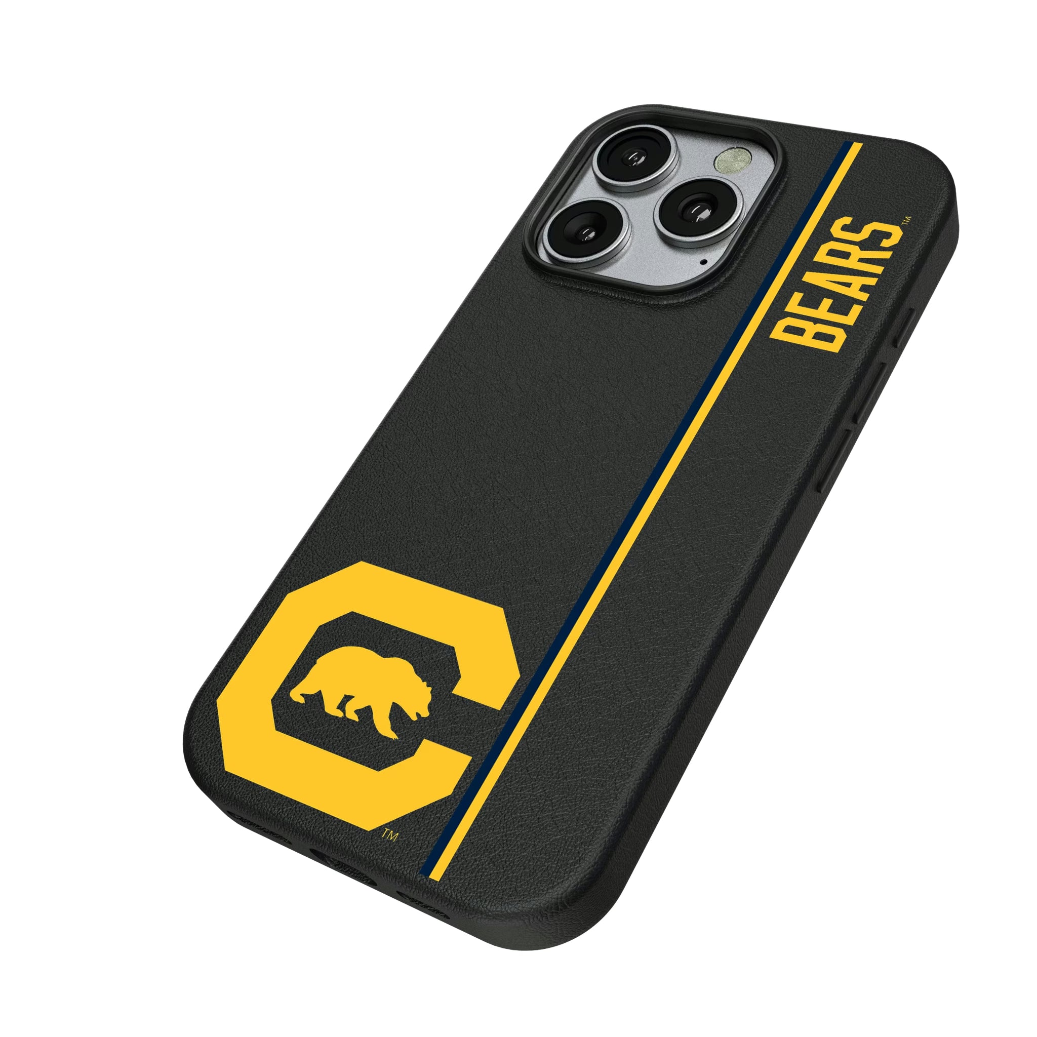 University of California Berkeley Golden Bears Sidebar iPhone MagSafe Compatible Phone Case for Apple iPhone - Isometric View