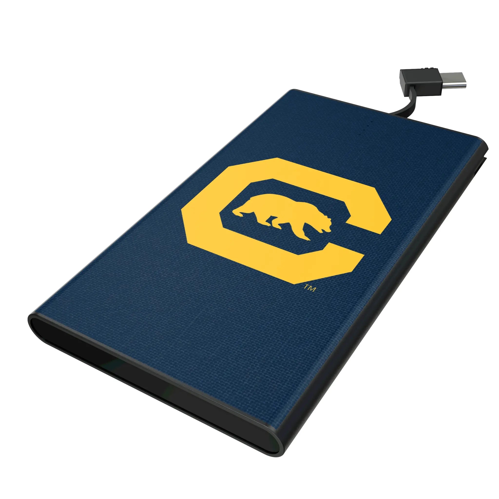 University of California Berkeley Golden Bears Solid 5000mAh Flat Power Bank