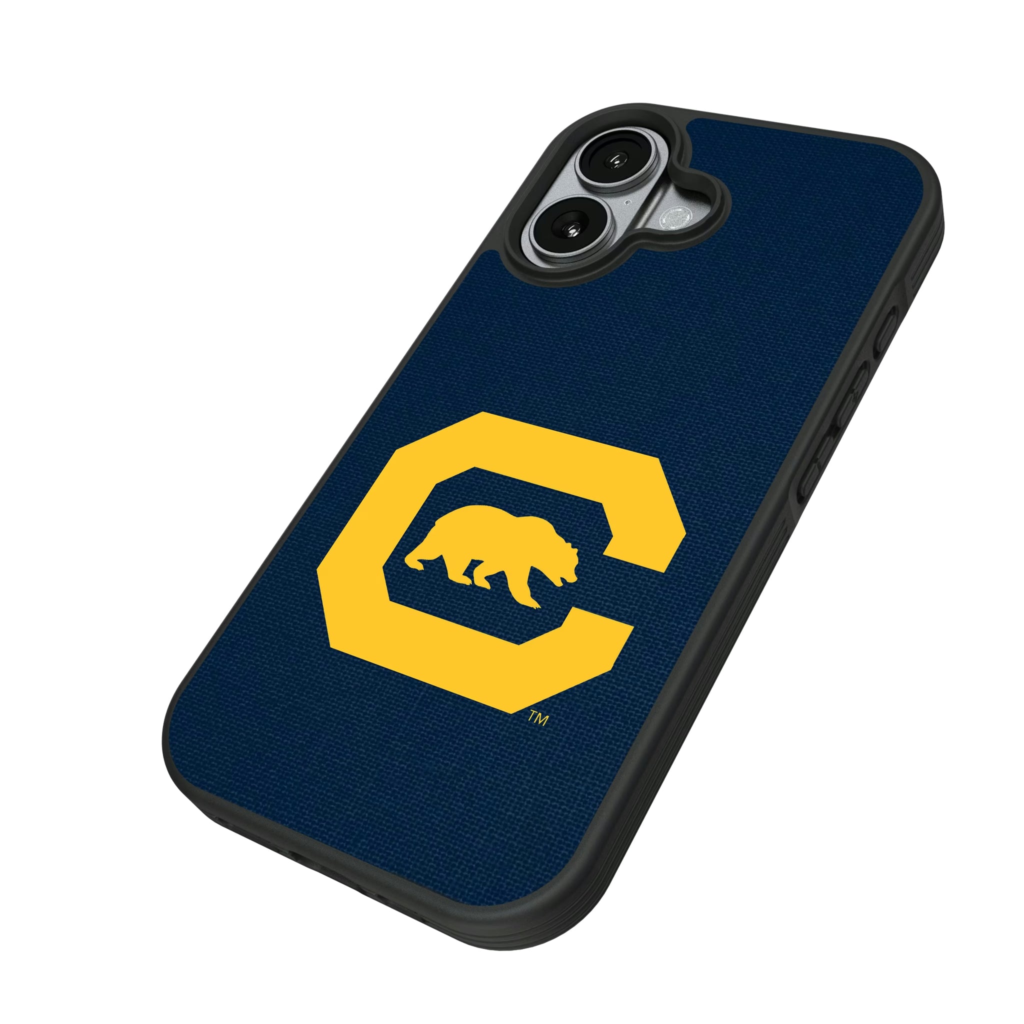University of California Berkeley Golden Bears Solid iPhone Bump Phone Case for Apple iPhone - Isometric View#Device_iPhone 17