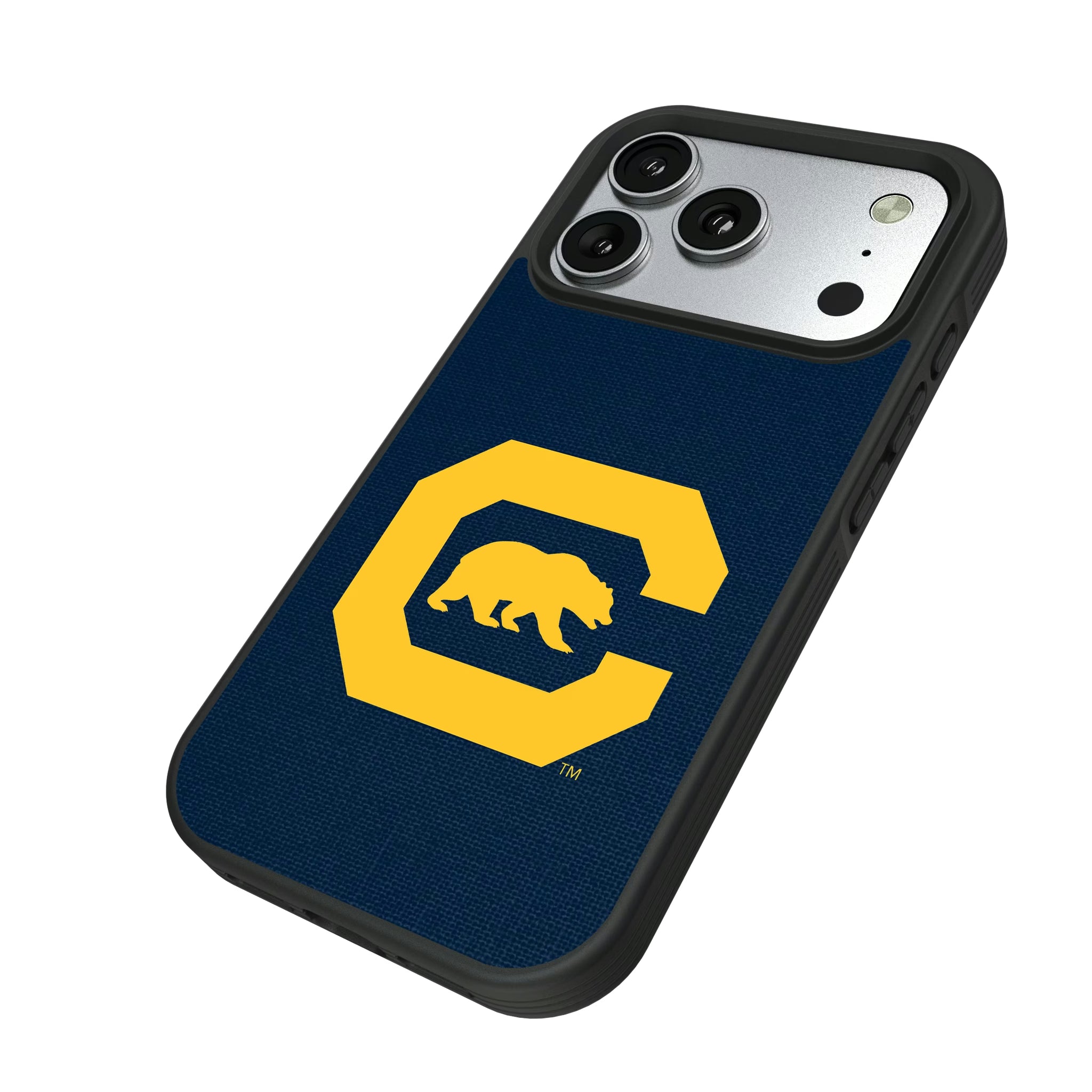 University of California Berkeley Golden Bears Solid iPhone Bump Phone Case for Apple iPhone - Isometric View#Device_iPhone 17 Pro