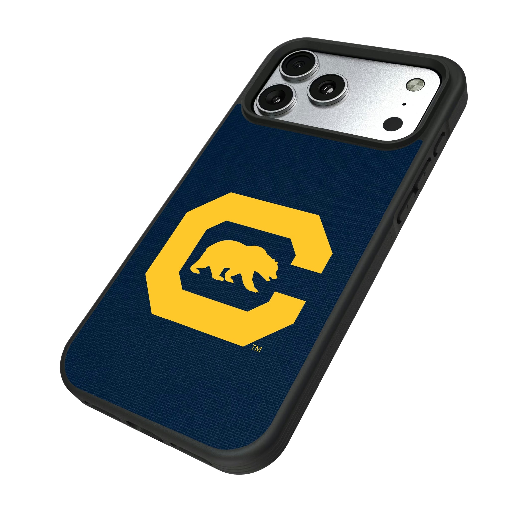 University of California Berkeley Golden Bears Solid iPhone Bump Phone Case for Apple iPhone - Isometric View#Device_iPhone 17 Pro Max