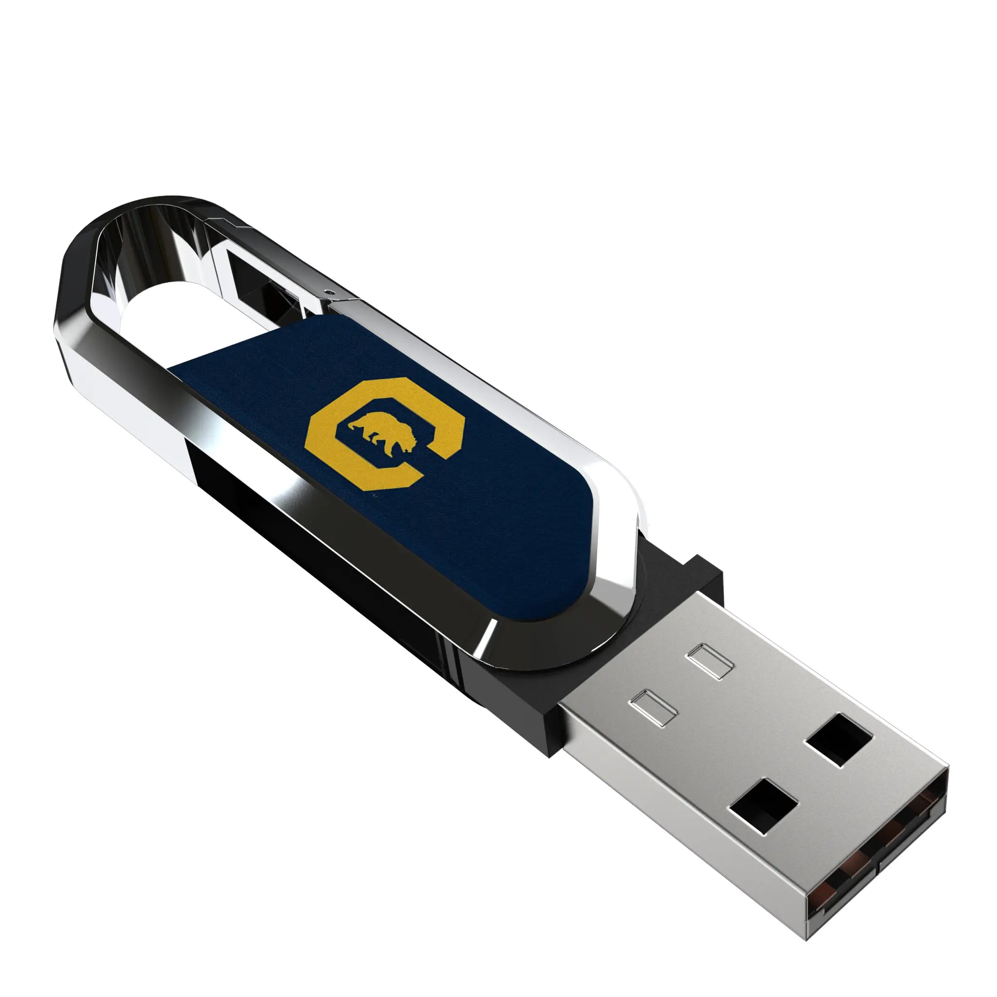 University of California Berkeley Golden Bears Solid USB 64GB Clip Style Flash Drive