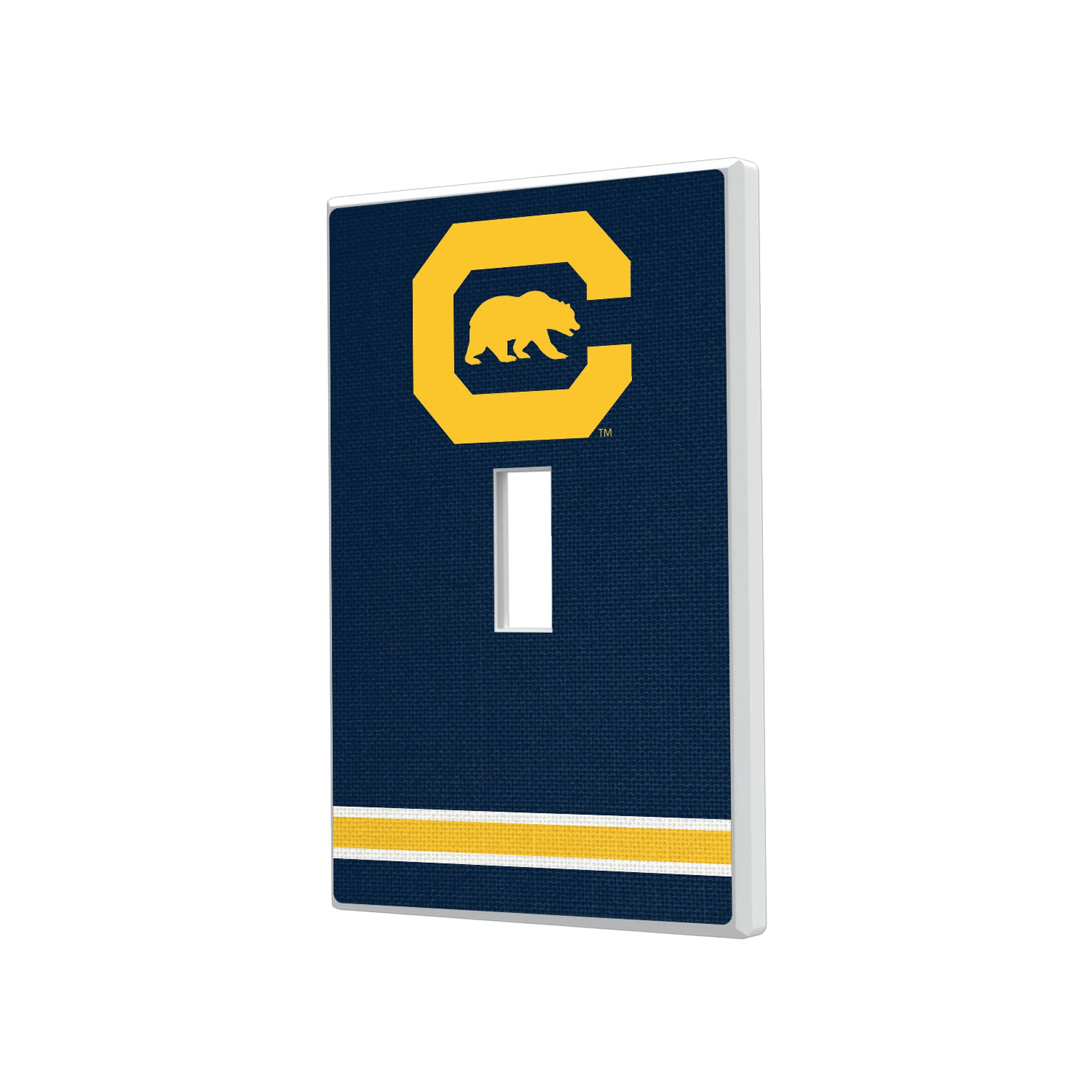 University of California Berkeley Golden Bears Stripe Hidden-Screw Light Switch Plate#Style_Single Toggle