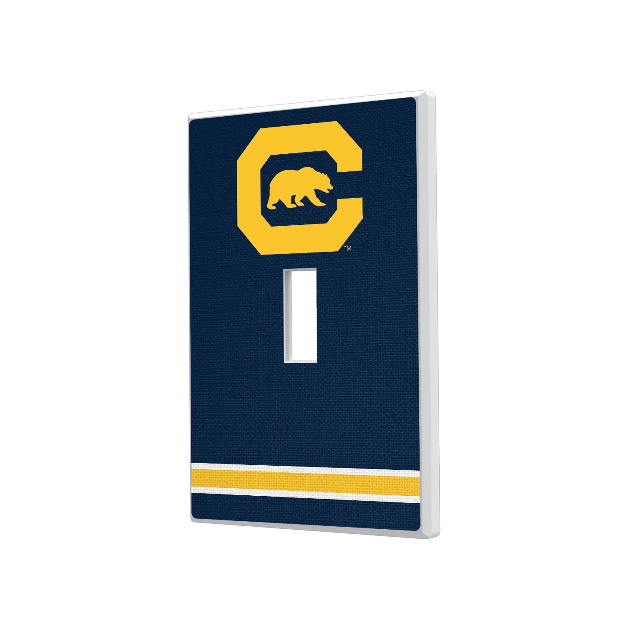 University of California Berkeley Golden Bears Stripe Hidden-Screw Light Switch Plate#Style_Single Toggle