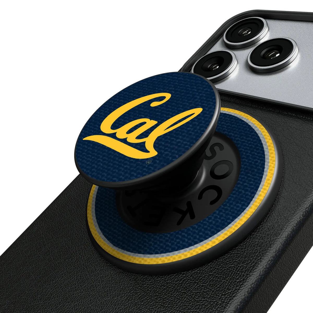 University of California Berkeley Golden Bears Stripe Popsockets Round Magnetic