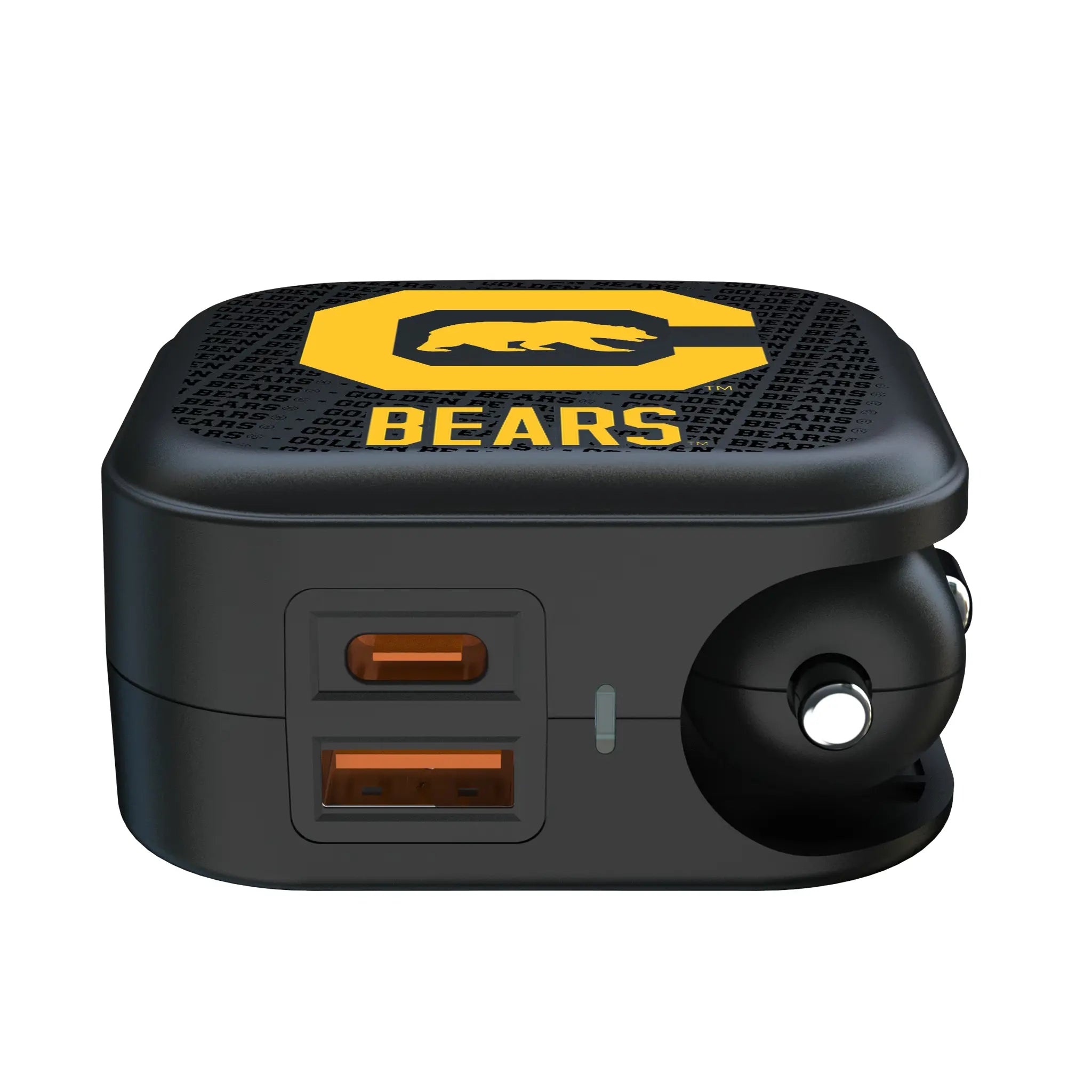 University of California Berkeley Golden Bears Text Backdrop 2 in 1 USB A/C Charger