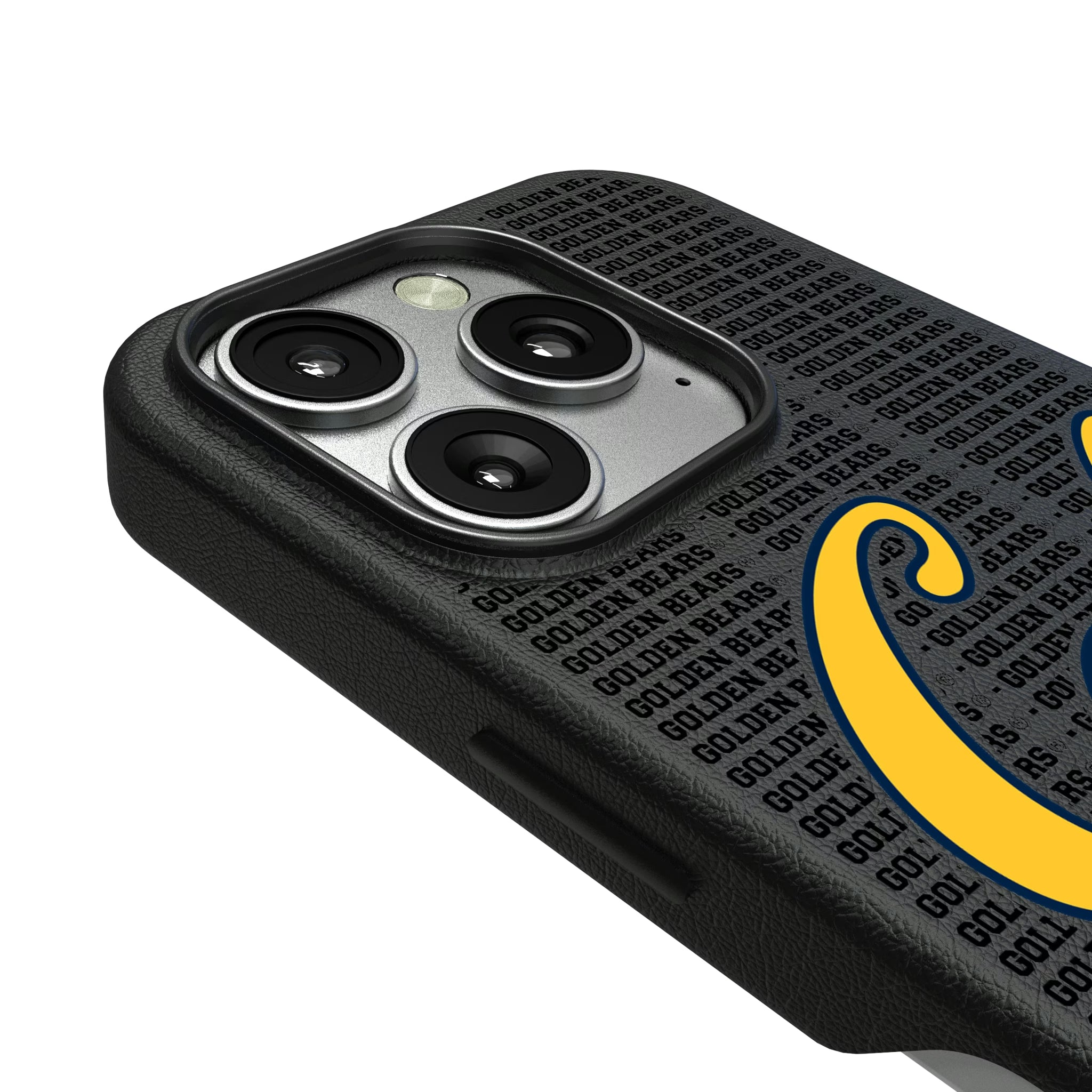 University of California Berkeley Golden Bears Text Backdrop iPhone MagSafe Compatible Phone Case for Apple iPhone - Detail