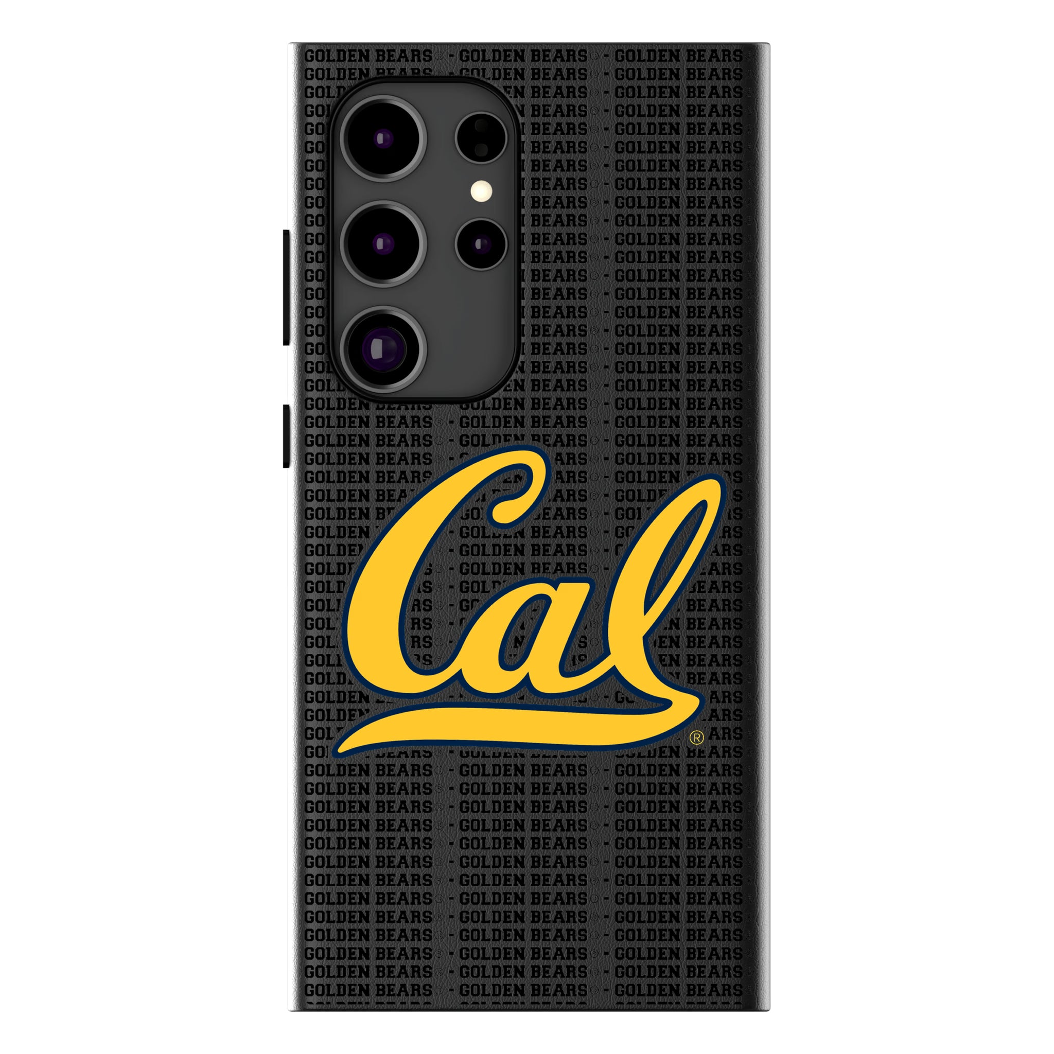 University of California Berkeley Golden Bears Text Backdrop Galaxy MagSafe Compatible Phone Case for Samsung Galaxy