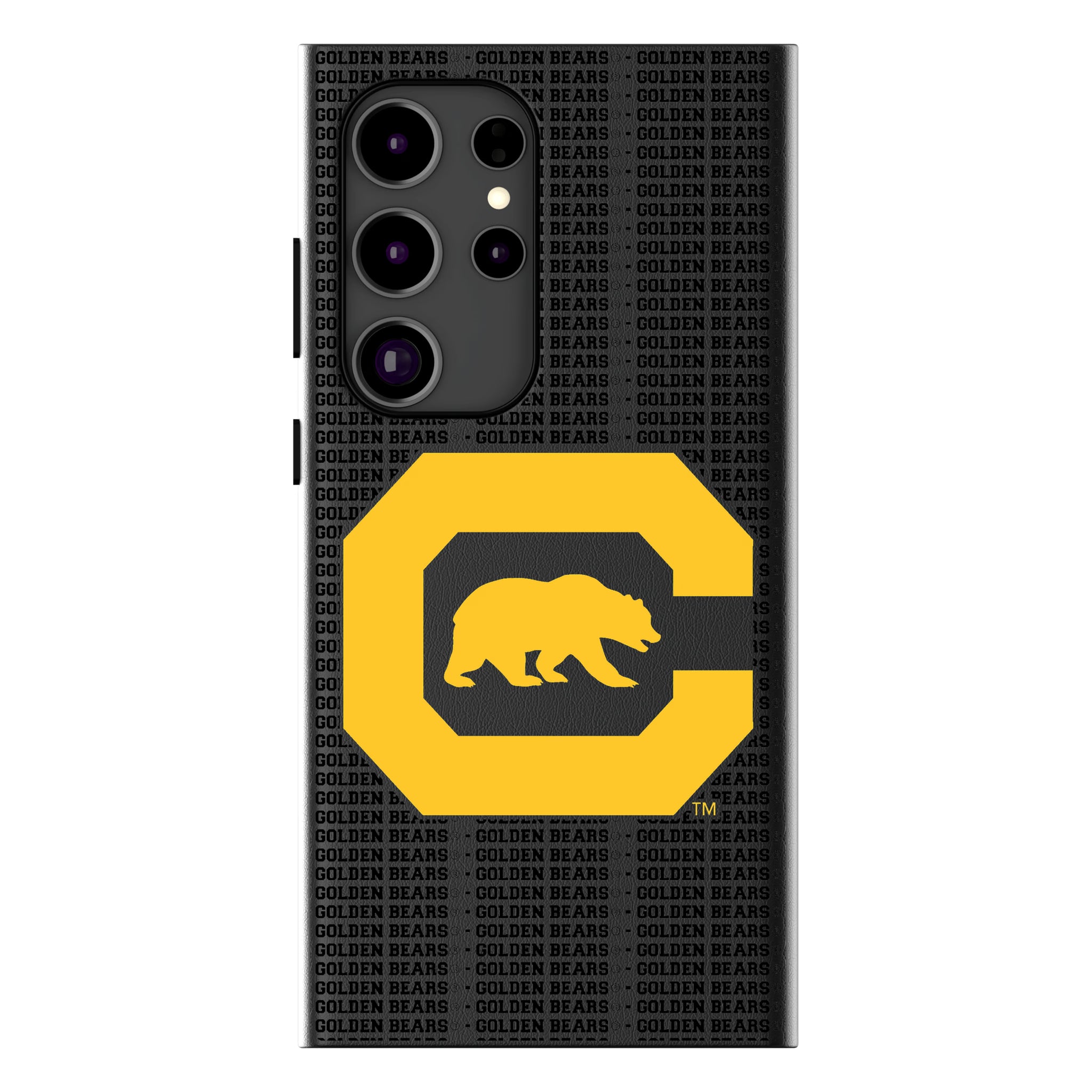 University of California Berkeley Golden Bears Text Backdrop Galaxy MagSafe Compatible Phone Case for Samsung Galaxy