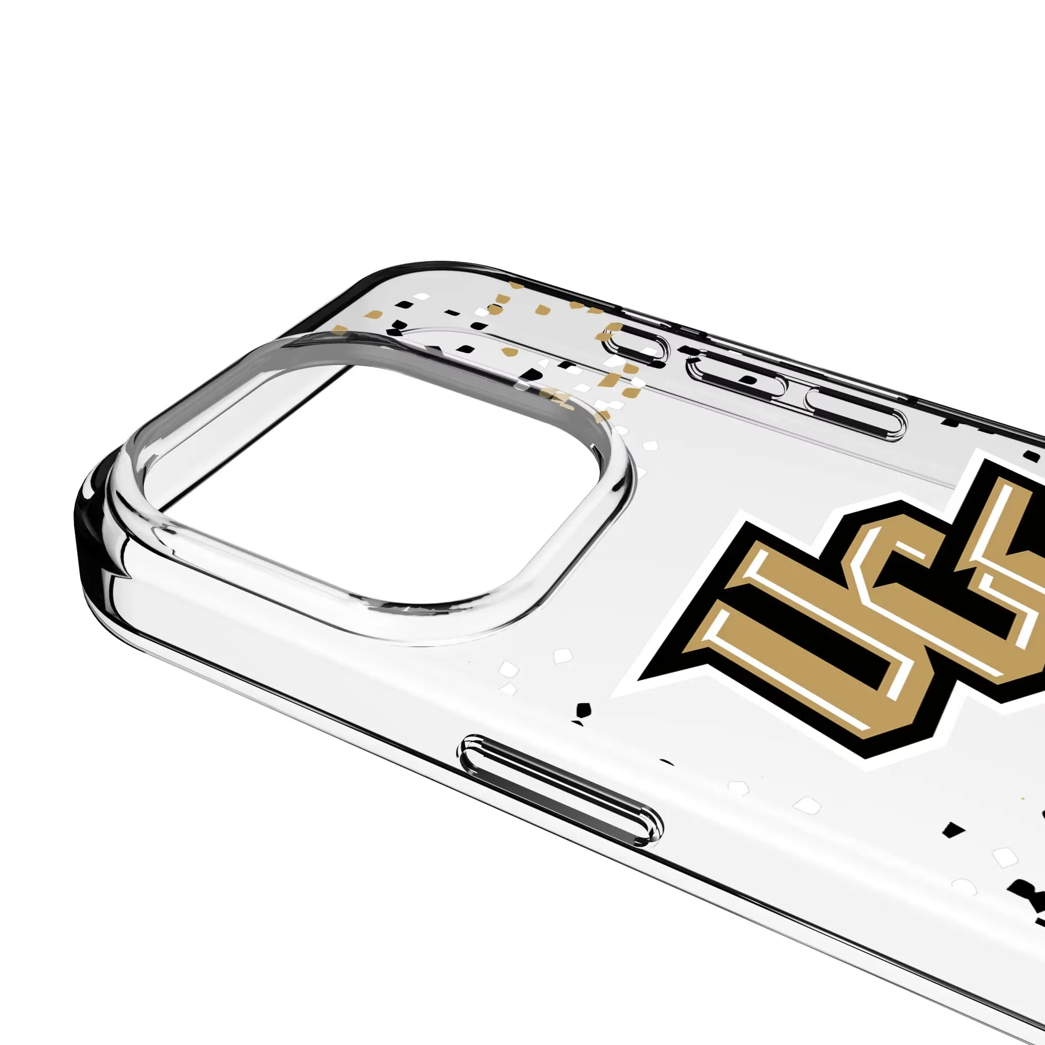 University of Central Florida Golden Knights Confetti iPhone Clear Phone Case for Apple iPhone - Detail