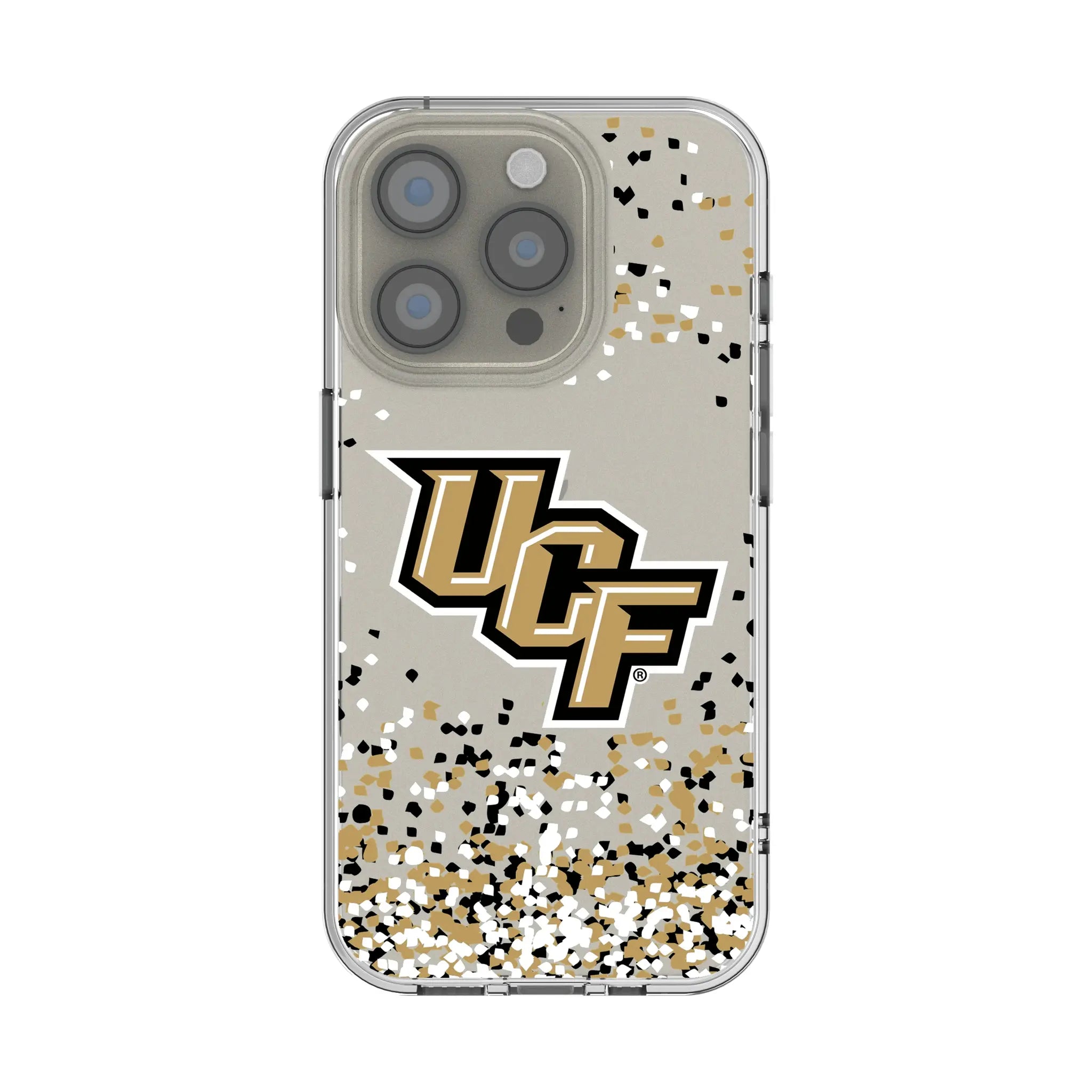 University of Central Florida Golden Knights Confetti iPhone Clear Phone Case for Apple iPhone