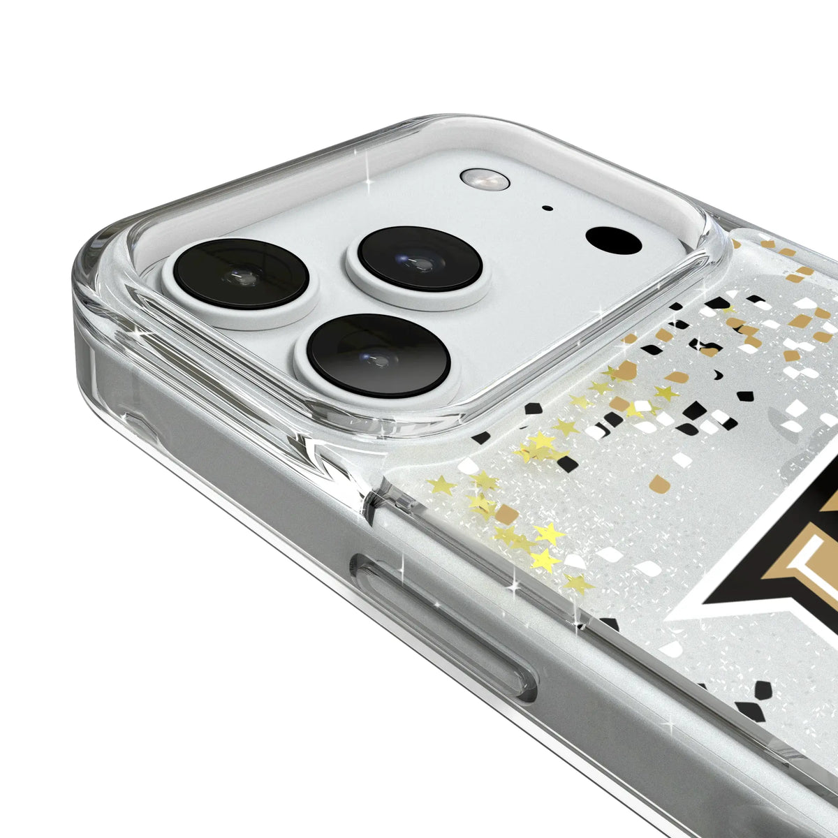 University of Central Florida Golden Knights Confetti iPhone Glitter Phone Case for Apple iPhone - Detail#Device_iPhone 18 Pro
